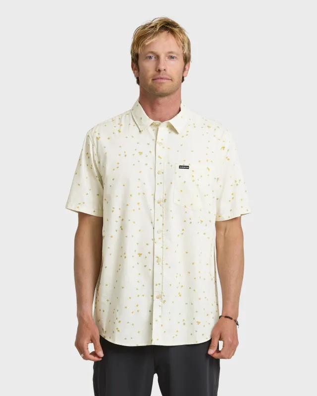 Ditsy Blossom Classic Short Sleeve Shirt - Bone White sold by Quiksilver