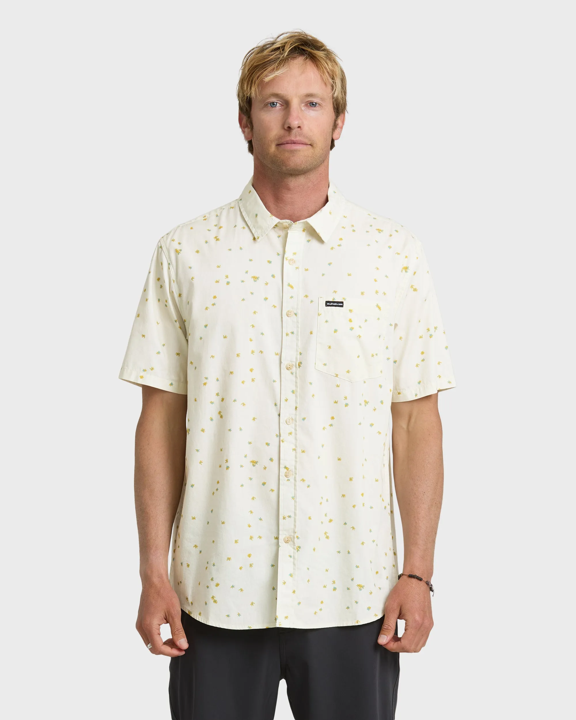 Ditsy Blossom Classic Short Sleeve Shirt - Bone White sold by Quiksilver