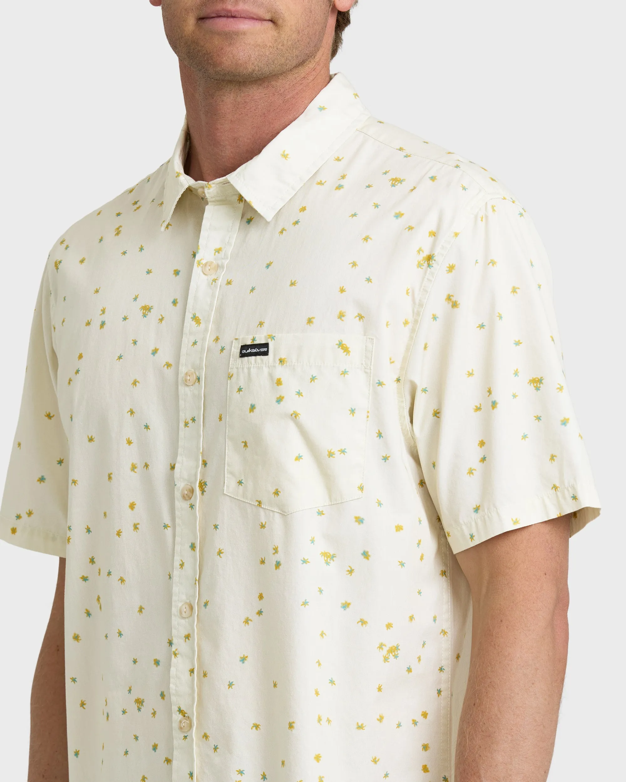 Ditsy Blossom Classic Short Sleeve Shirt - Bone White sold by Quiksilver product image thumbnail 5