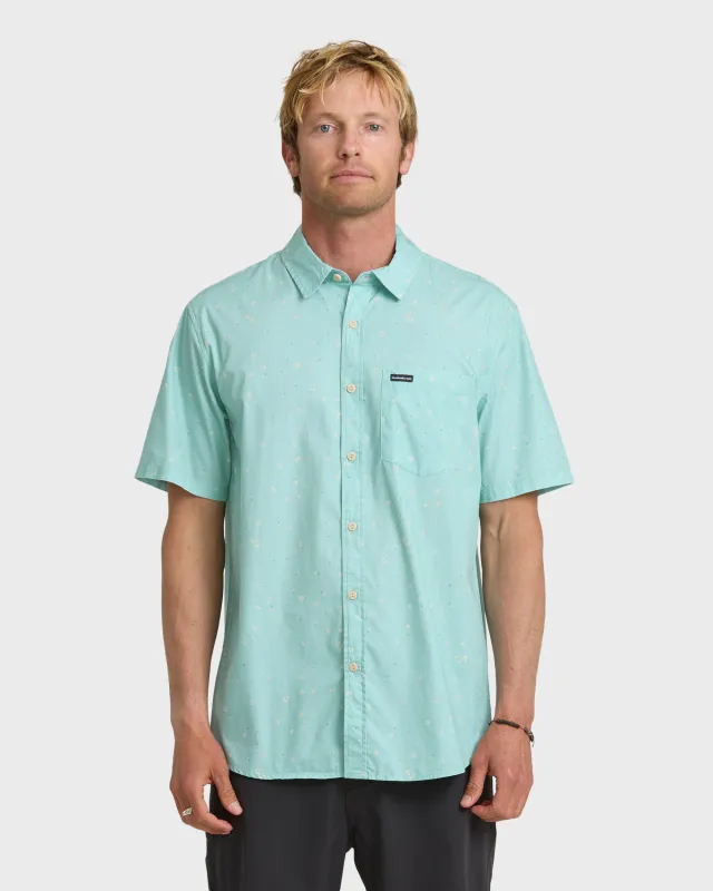 Ditsy Blossom Classic Short Sleeve Shirt - Blue Haze sold by Quiksilver