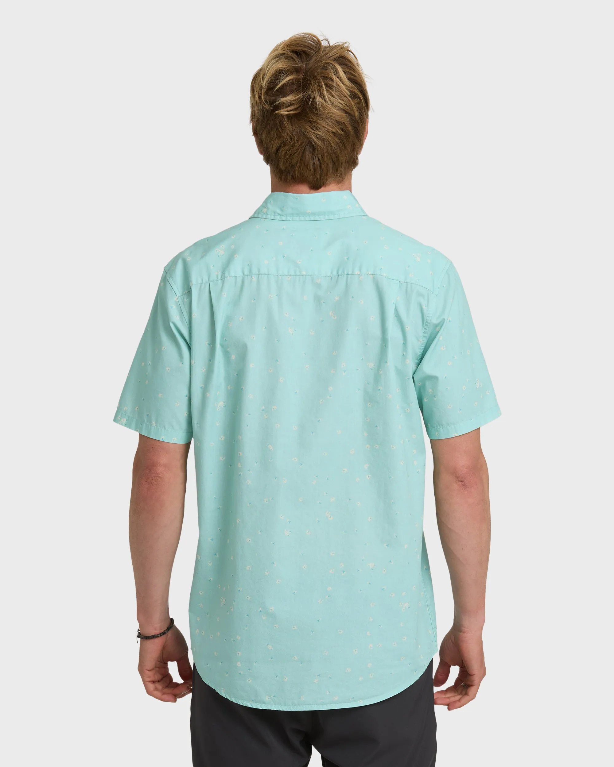 Ditsy Blossom Classic Short Sleeve Shirt - Blue Haze sold by Quiksilver product image thumbnail 2