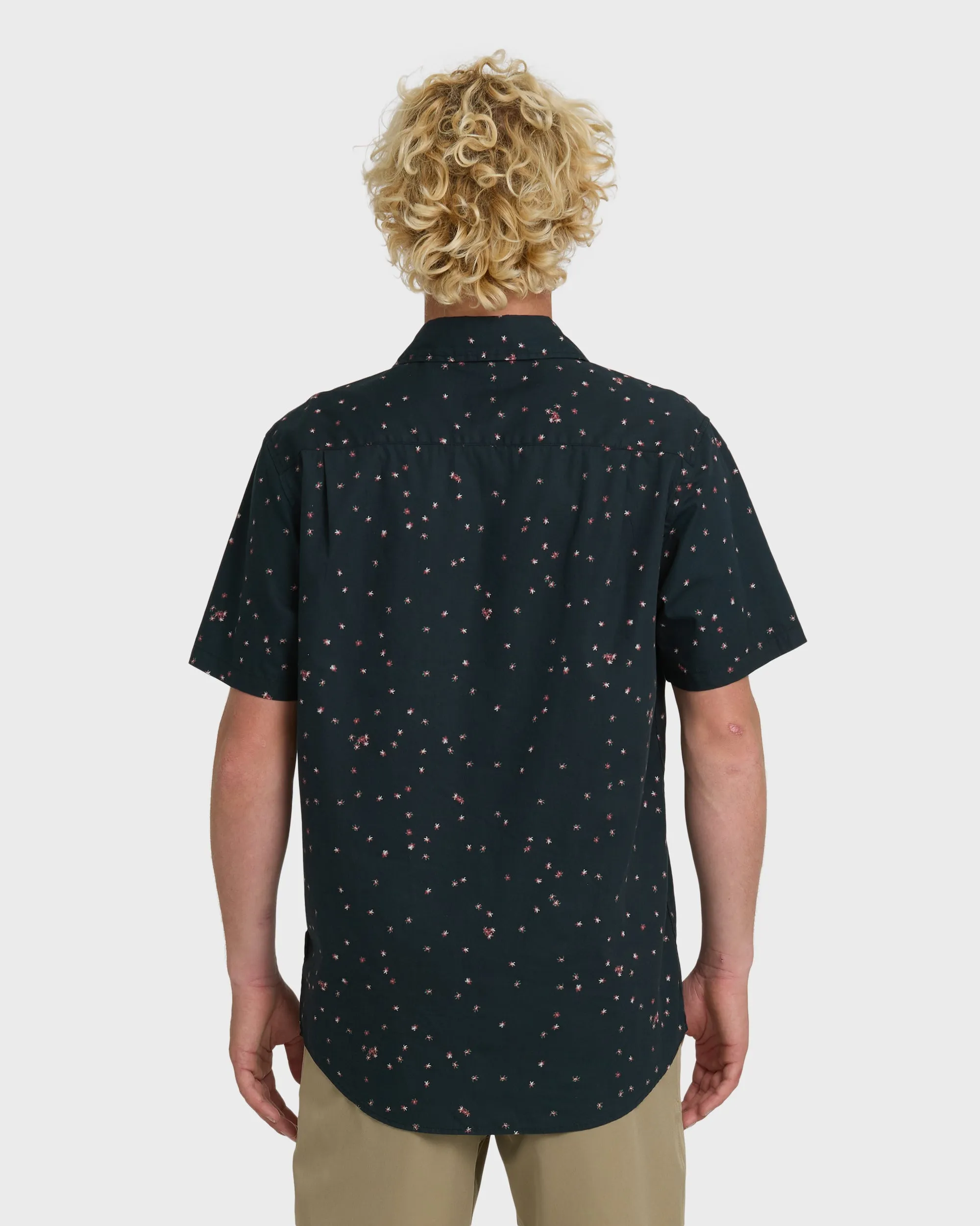 Ditsy Blossom Classic Short Sleeve Shirt - Anthracite sold by Quiksilver product image thumbnail 2