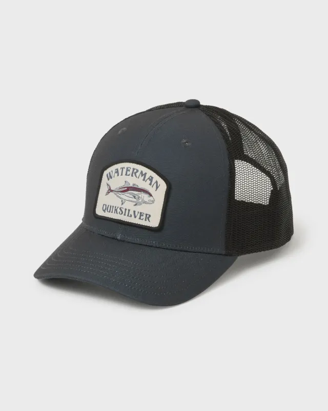 Breezy Jetty Canvas Trucker Hat - Phantom sold by Quiksilver
