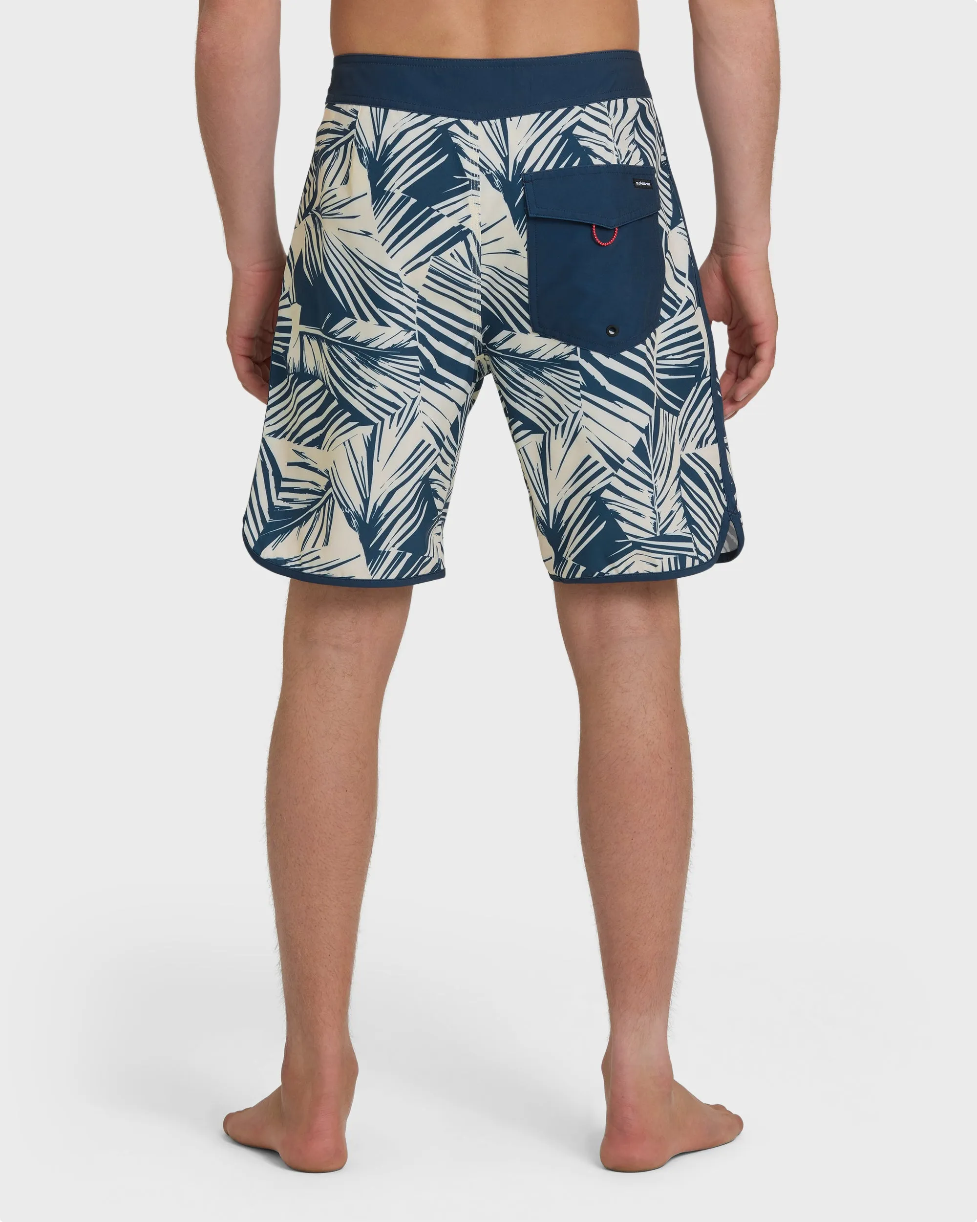 Aruba Palm Scallop 19" Boardshorts - Dark Denim sold by Quiksilver product image thumbnail 2
