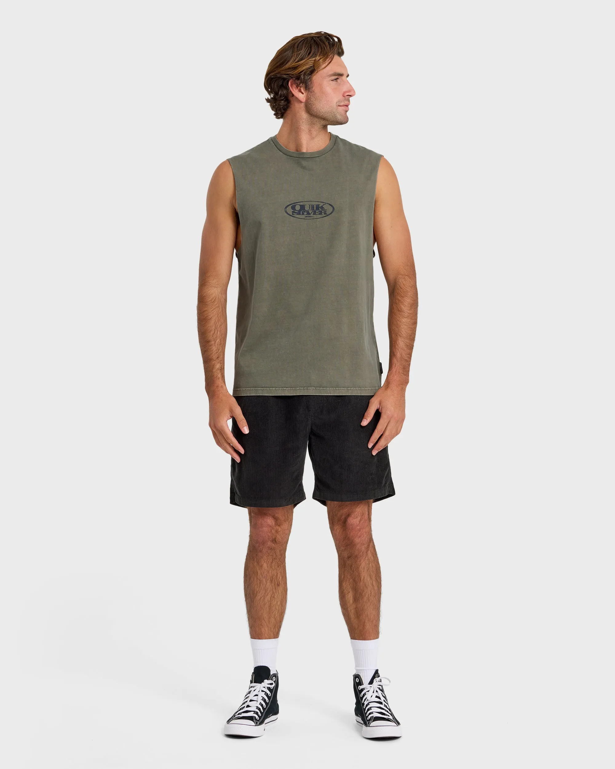 Blends Oversized Acid Wash Tank Top - Grape Leaf sold by Quiksilver product image thumbnail 3