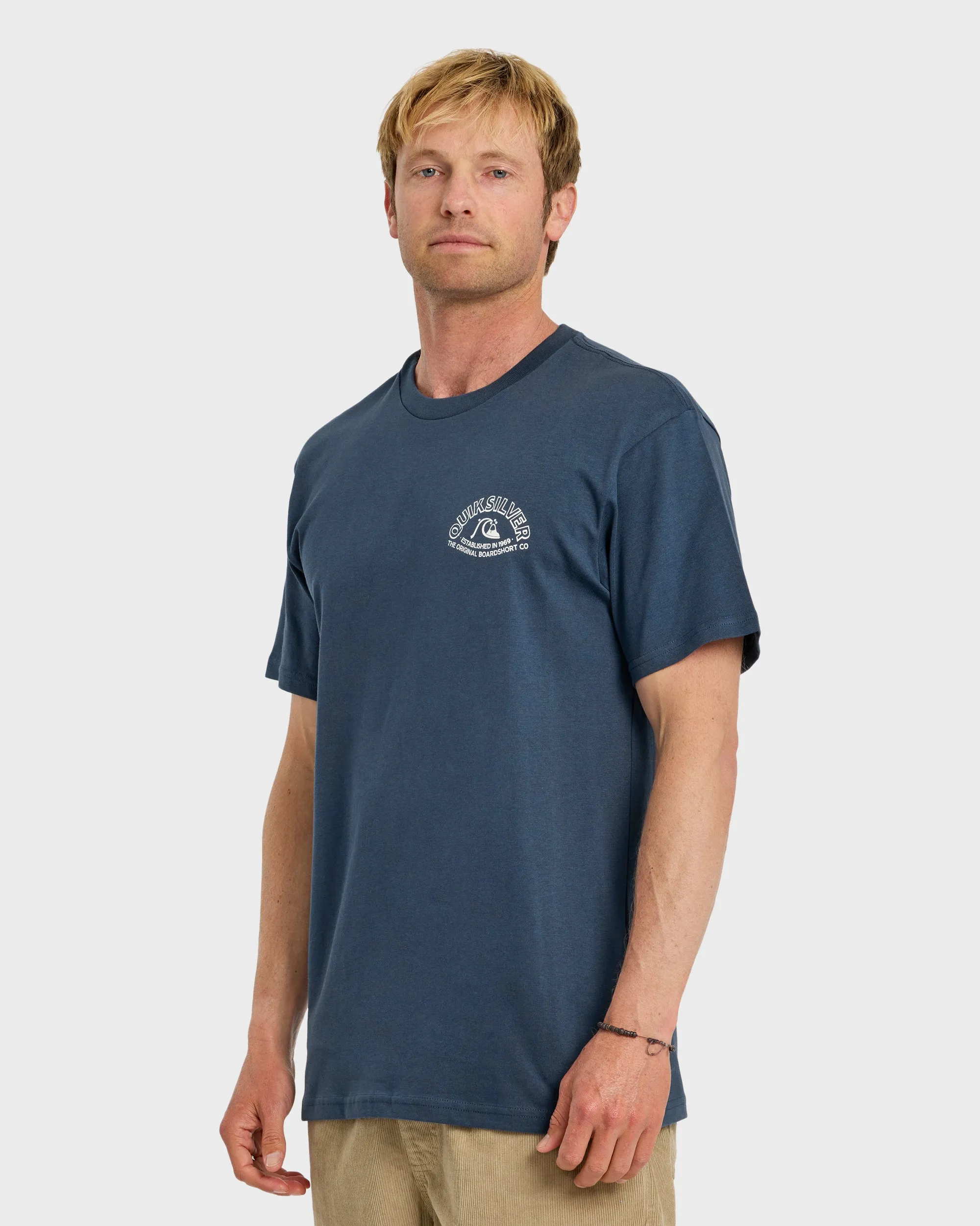 Bubble Arch Short Sleeve T-Shirt - Dark Denim sold by Quiksilver product image thumbnail 4
