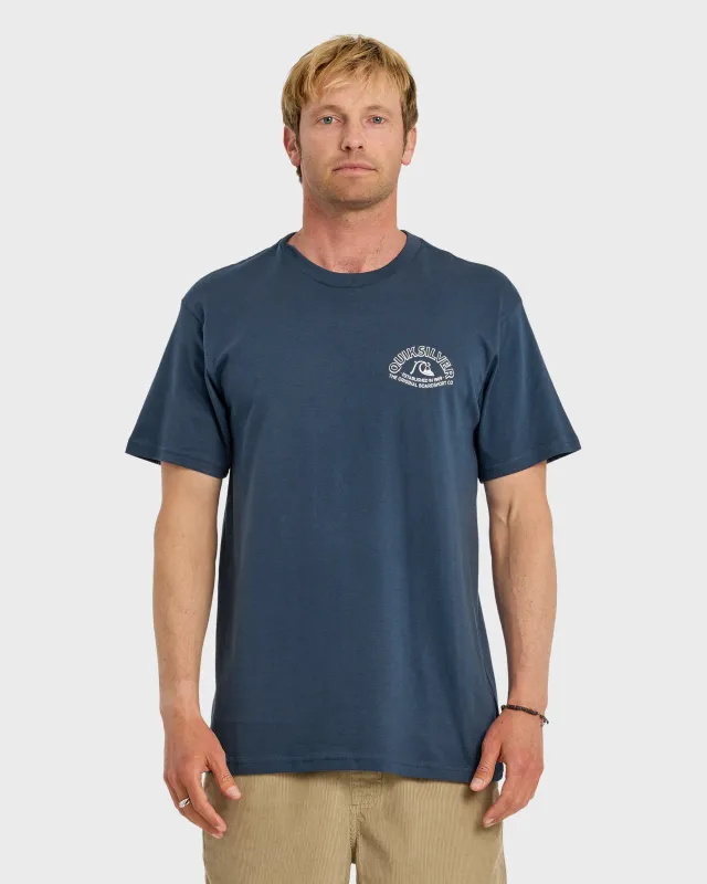 Bubble Arch Short Sleeve T-Shirt - Dark Denim sold by Quiksilver