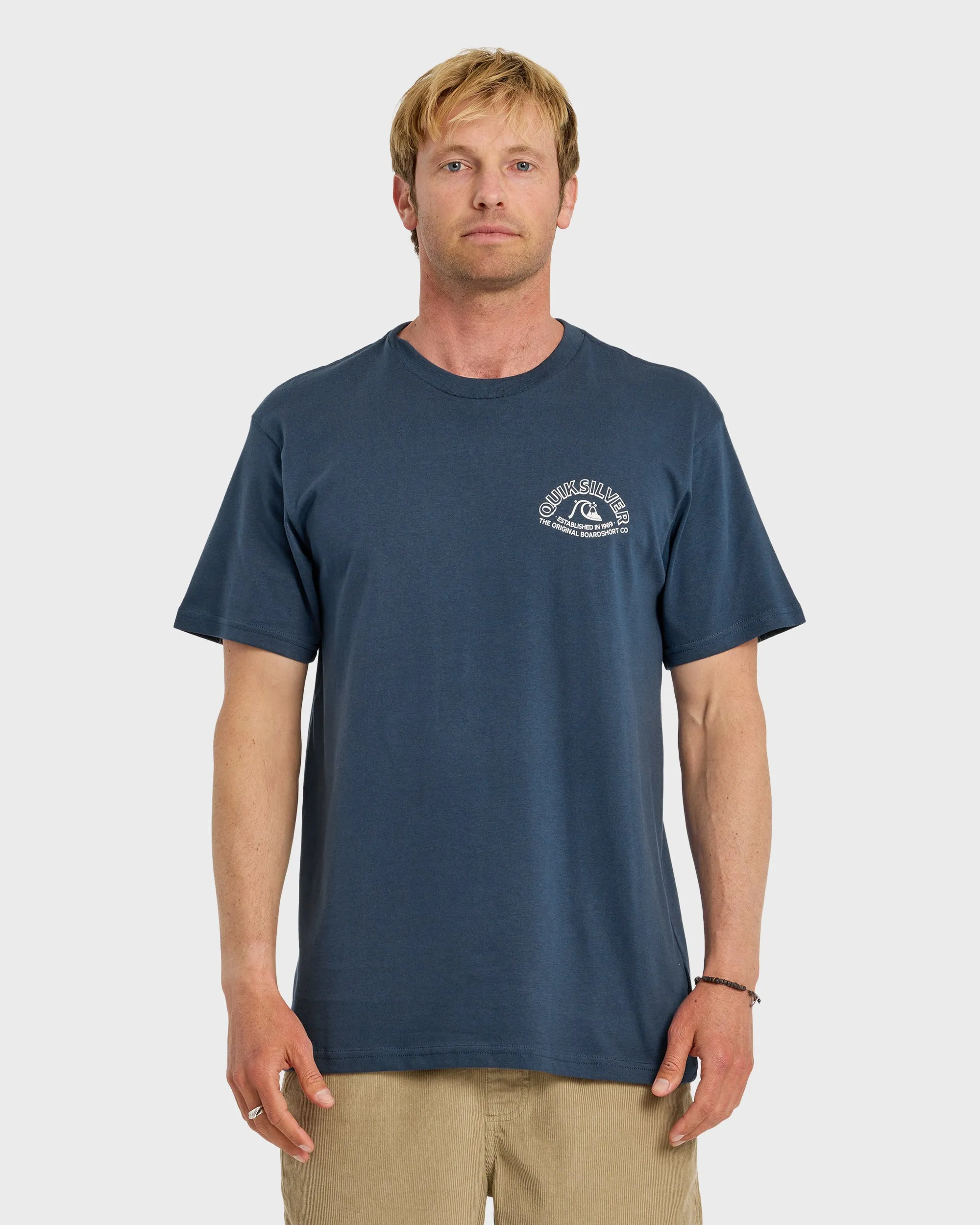 Bubble Arch Short Sleeve T-Shirt - Dark Denim sold by Quiksilver
