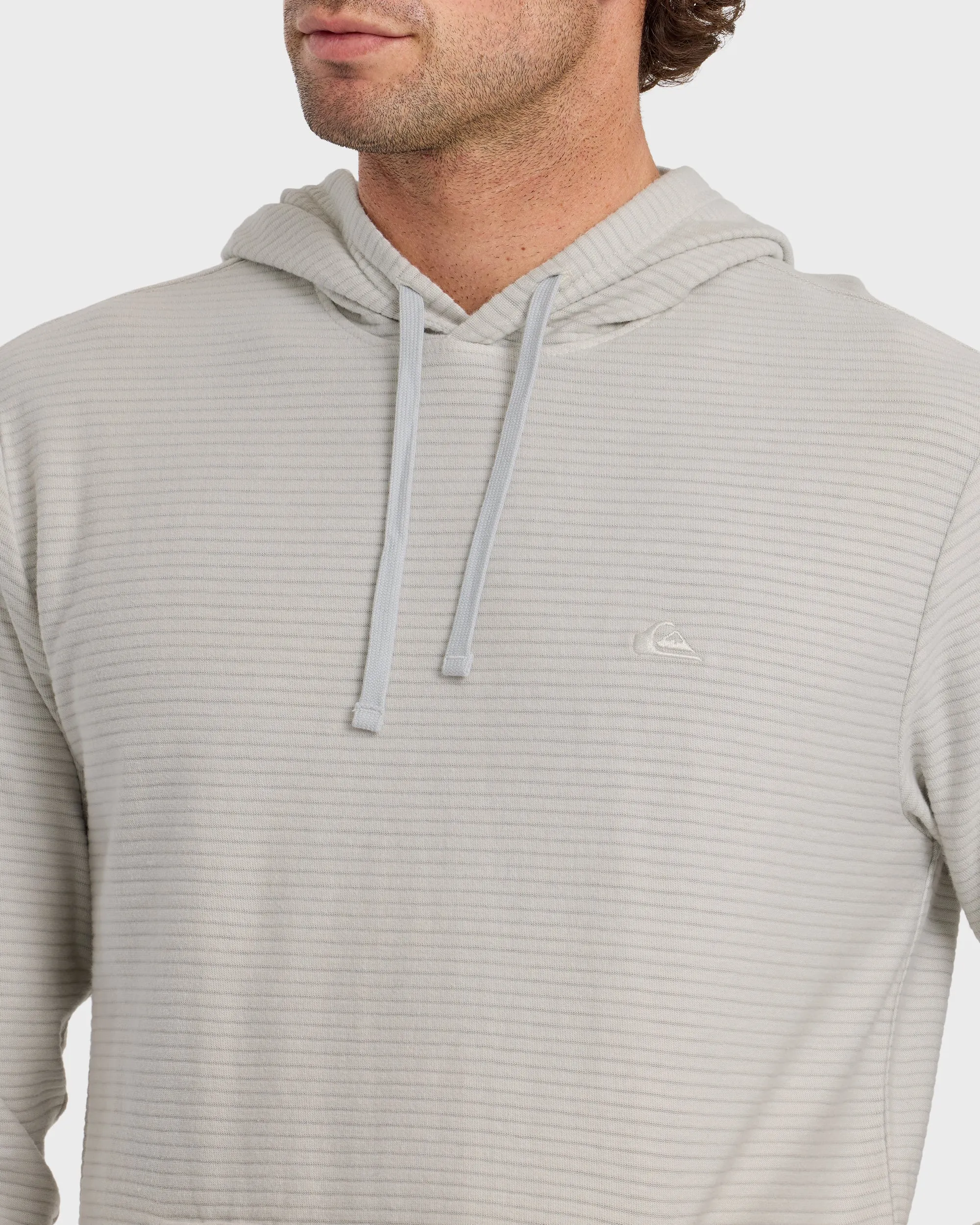 Alamitos Jacquard Stripe Pullover Hoodie - Micro Chip sold by Quiksilver product image thumbnail 5