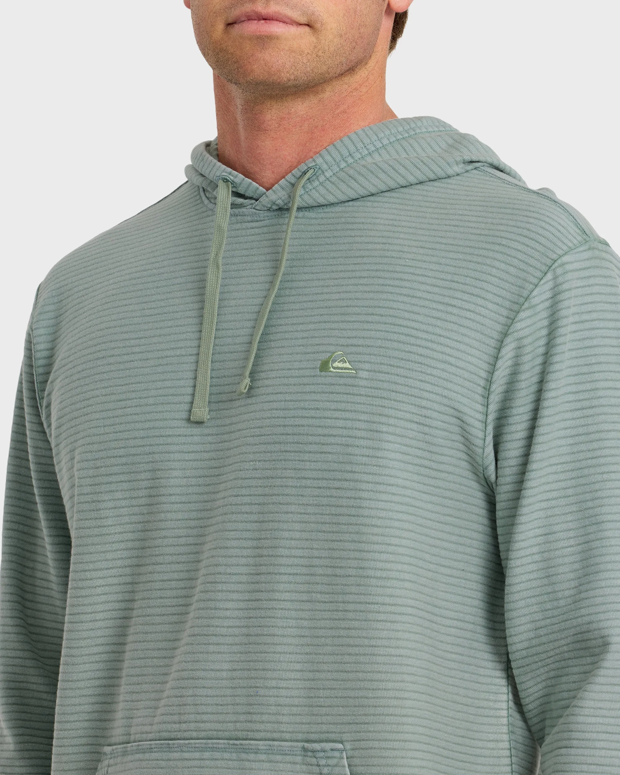 Alamitos Jacquard Stripe Pullover Hoodie - Lily Pad sold by Quiksilver product image thumbnail 5