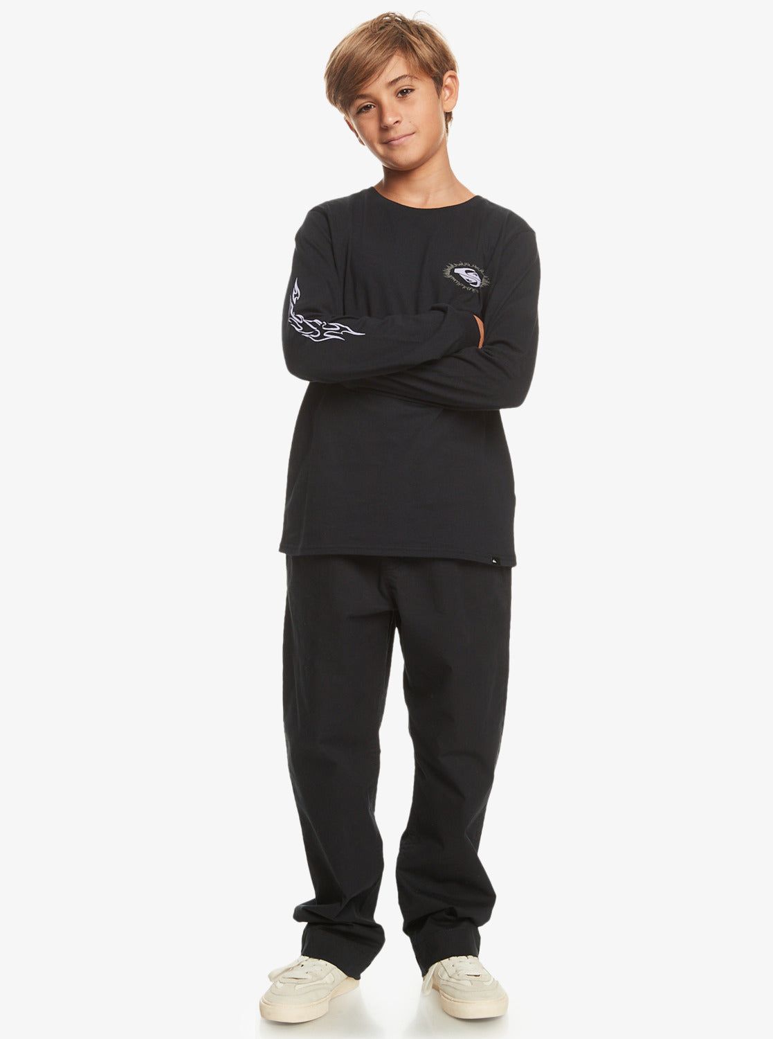 Boys 8-16 Visions Long Sleeve T-Shirt - Black sold by Quiksilver product image thumbnail 2