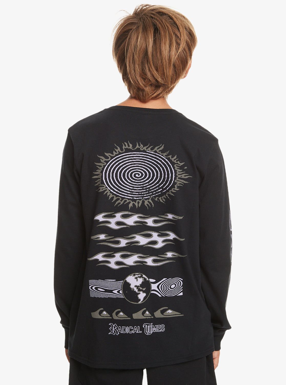 Boys 8-16 Visions Long Sleeve T-Shirt - Black sold by Quiksilver product image thumbnail 3