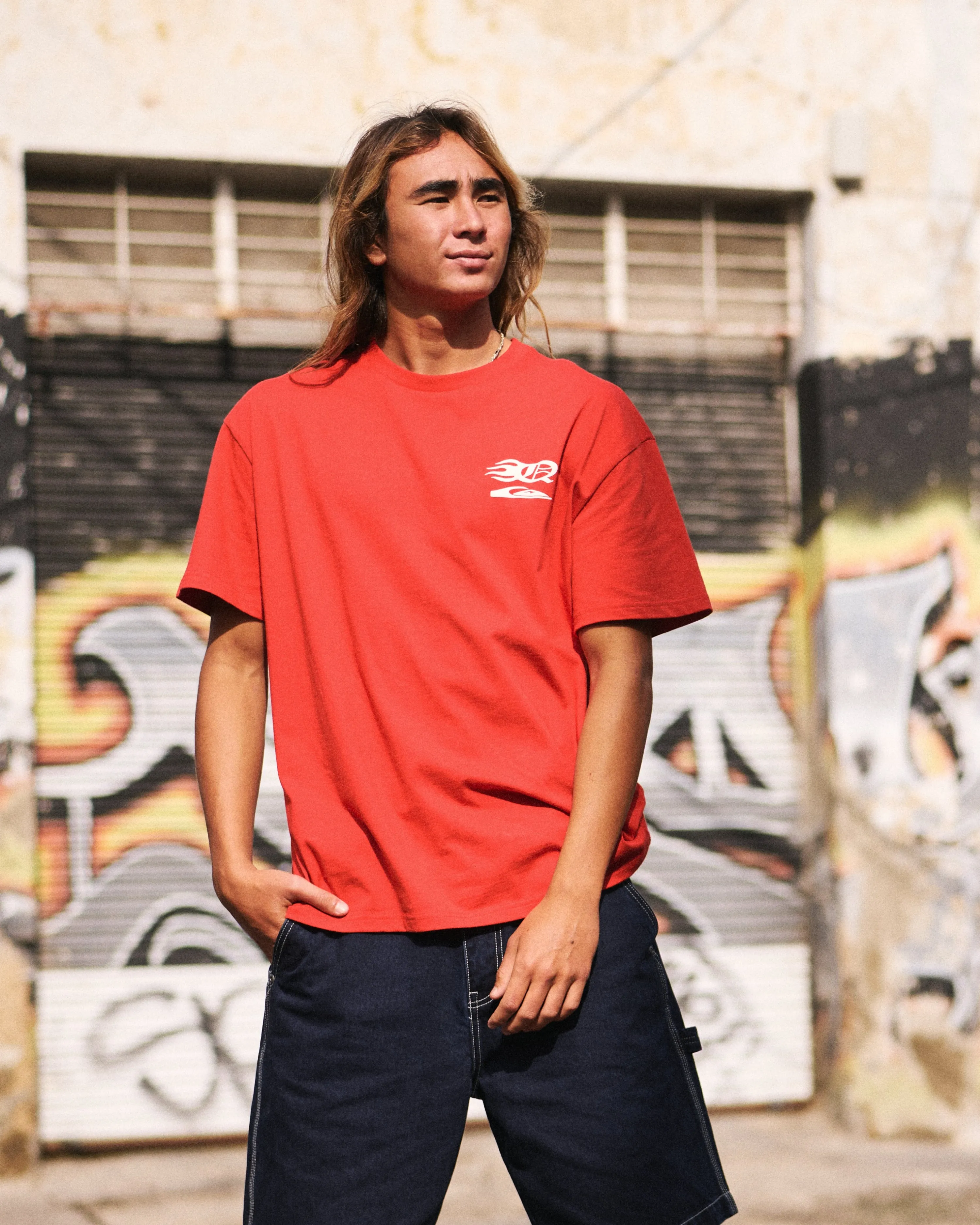 Stacked Mercury Oversized Heavyweight Short Sleeve T-Shirt - Salsa sold by Quiksilver product image thumbnail 2