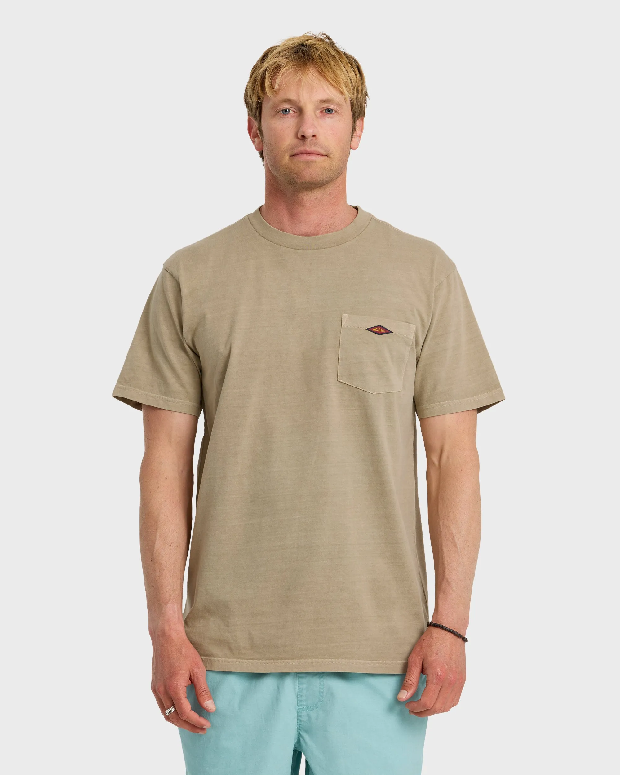 Saltwater Pigment-Dyed Short Sleeve Pocket Tee - Seneca Rock sold by Quiksilver product image thumbnail 2