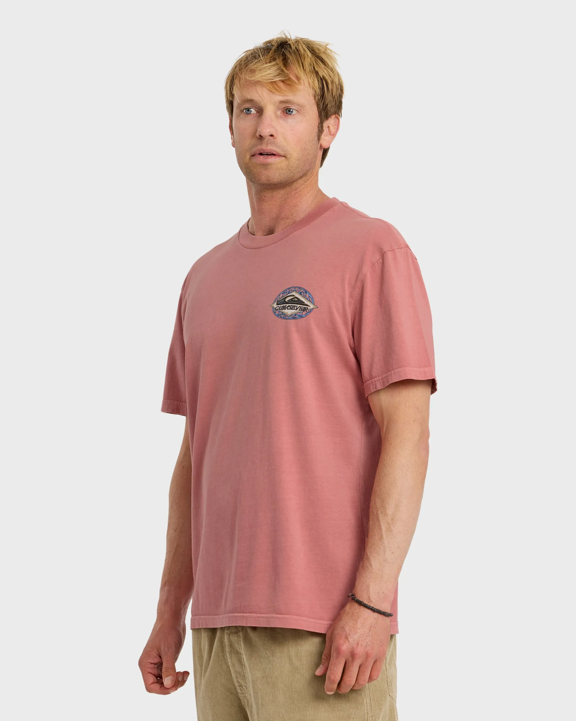 Foil Stamp Pigment-Dyed Short Sleeve T-Shirt - Desert Sand sold by Quiksilver product image thumbnail 4