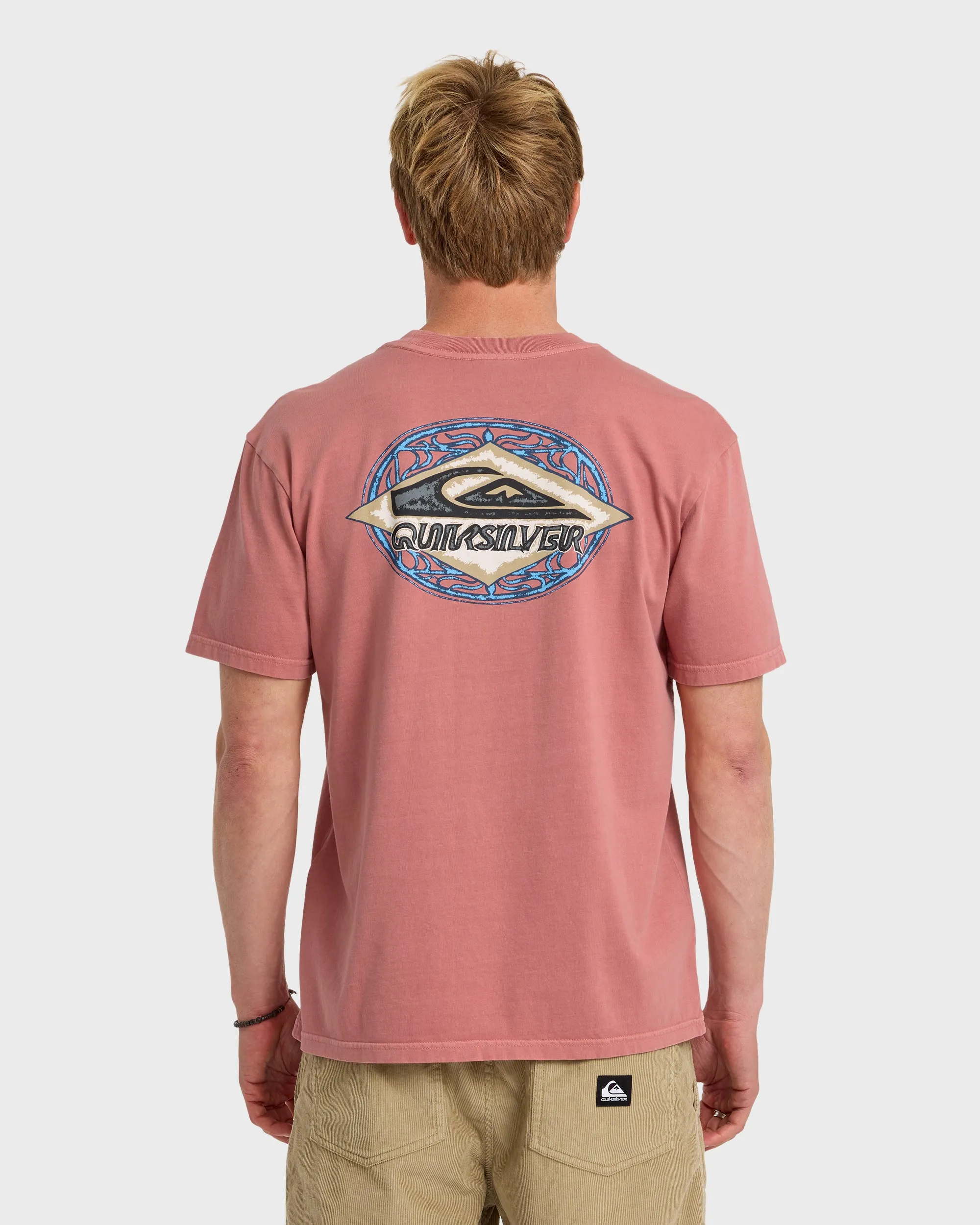 Foil Stamp Pigment-Dyed Short Sleeve T-Shirt - Desert Sand sold by Quiksilver product image thumbnail 2