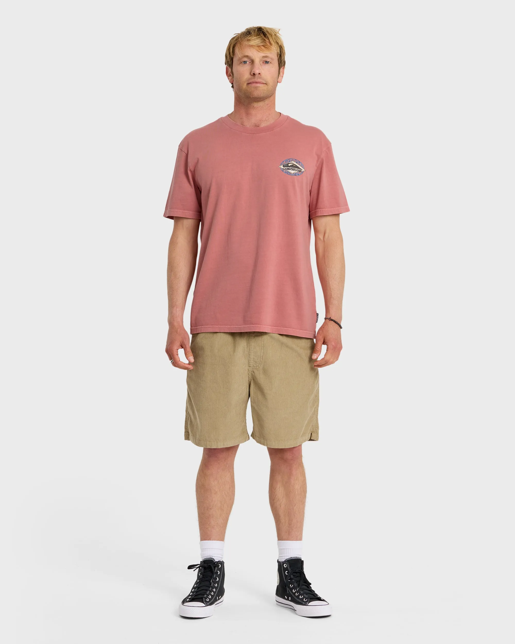 Foil Stamp Pigment-Dyed Short Sleeve T-Shirt - Desert Sand sold by Quiksilver product image thumbnail 3
