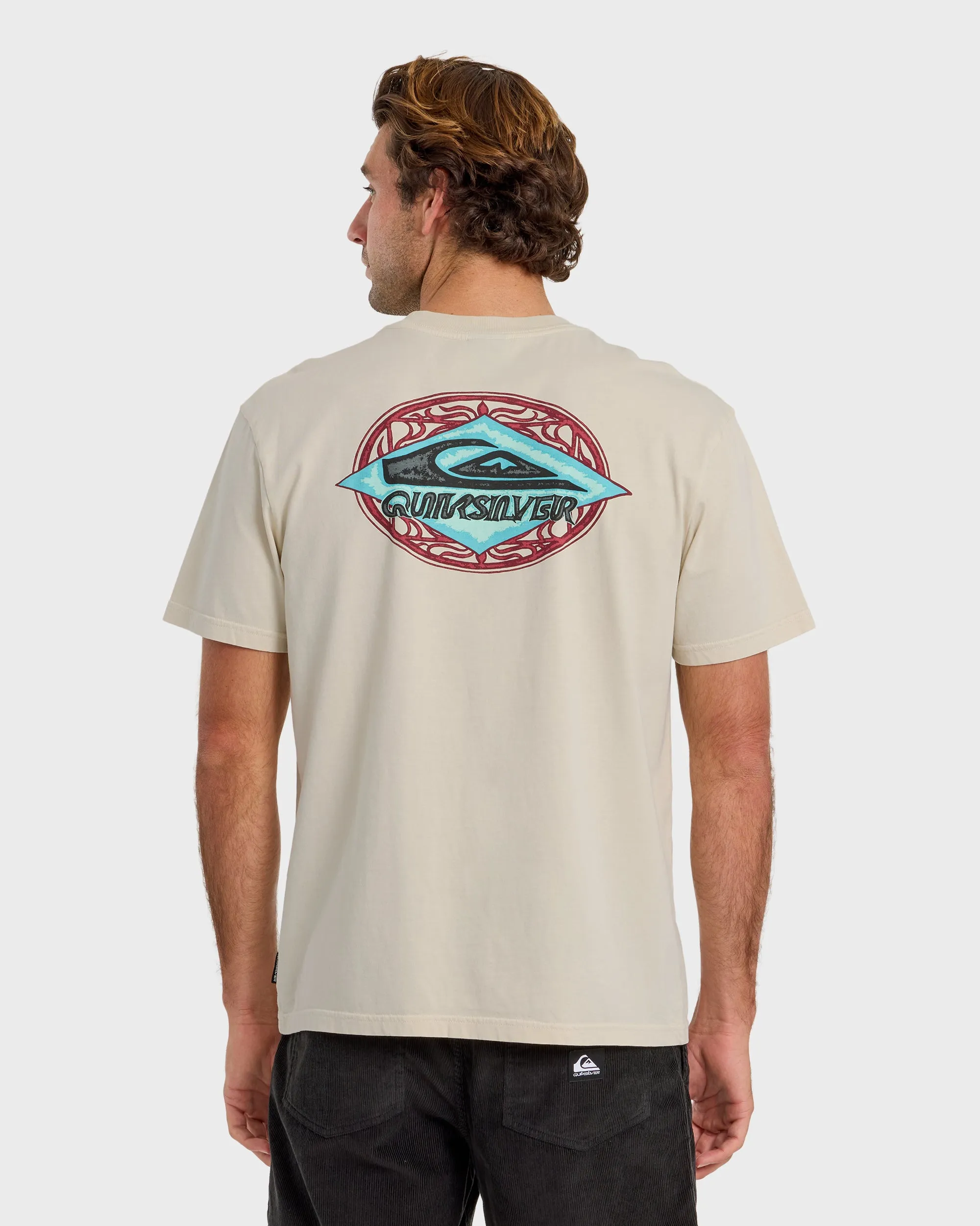Foil Stamp Pigment-Dyed Short Sleeve T-Shirt - Silver Birch sold by Quiksilver product image thumbnail 2