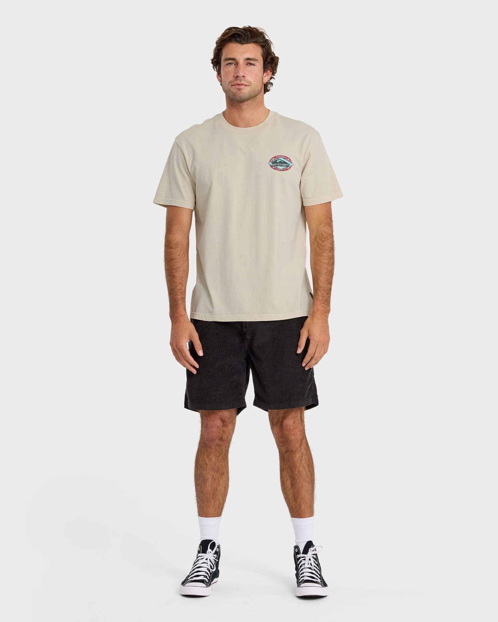 Foil Stamp Pigment-Dyed Short Sleeve T-Shirt - Silver Birch sold by Quiksilver product image thumbnail 3