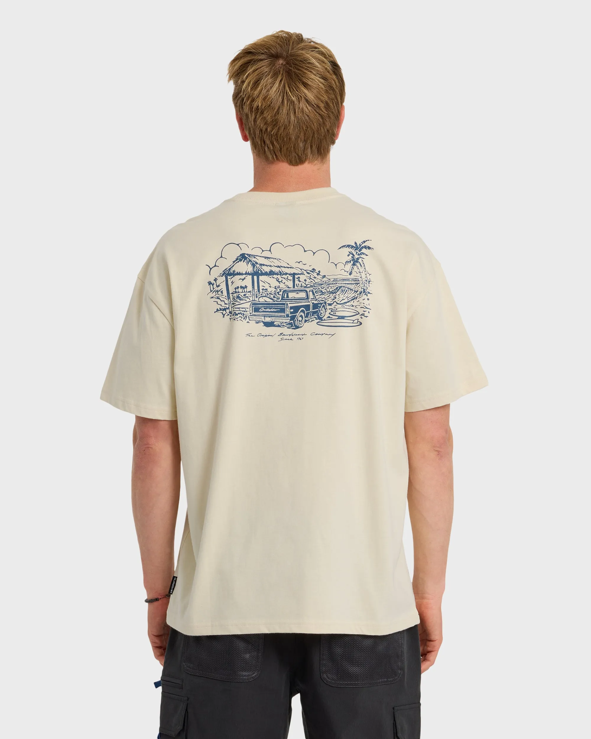 Get Out There Originals Oversized Short Sleeve T-Shirt - Bone White sold by Quiksilver product image thumbnail 2