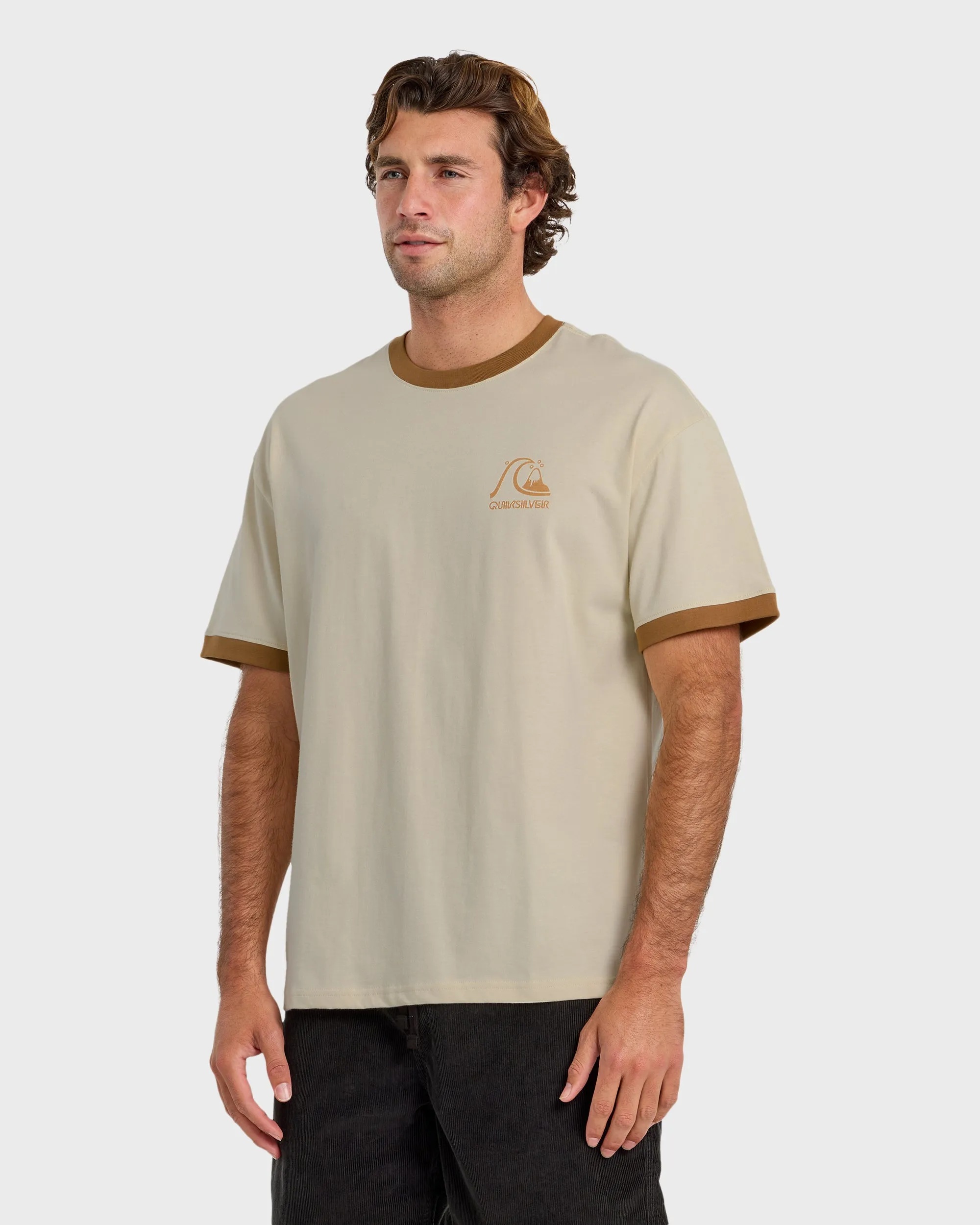 Originals Ringer Oversized Short Sleeve T-Shirt - Tobacco sold by Quiksilver product image thumbnail 4