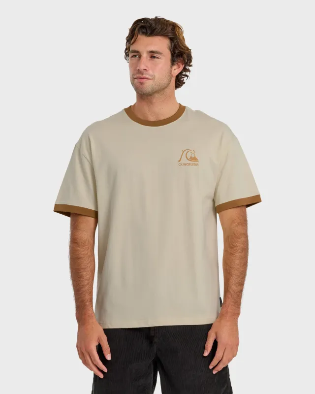 Originals Ringer Oversized Short Sleeve T-Shirt - Tobacco made by Quiksilver