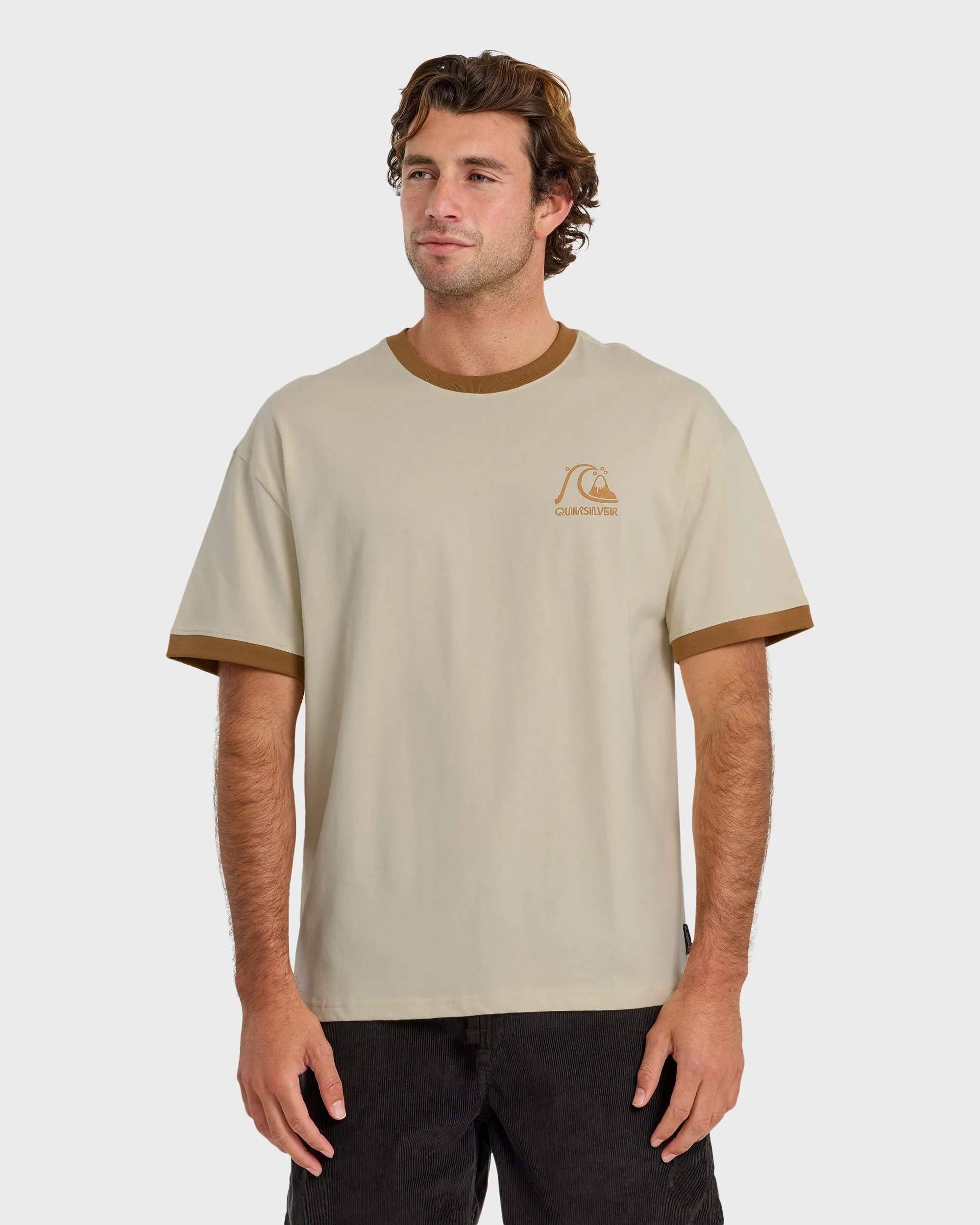 Originals Ringer Oversized Short Sleeve T-Shirt - Tobacco sold by Quiksilver