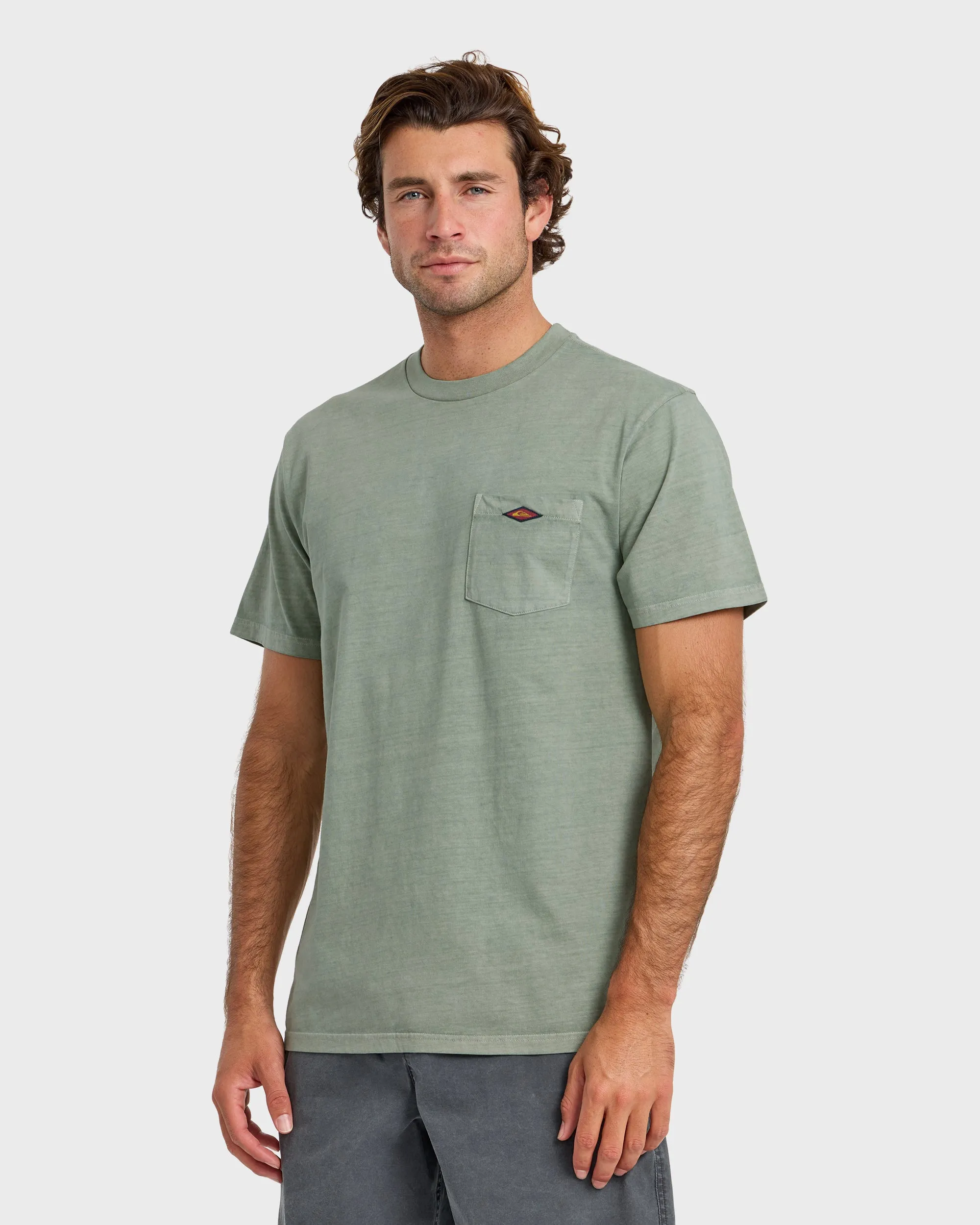 Saltwater Pigment-Dyed Short Sleeve Pocket Tee - Lily Pad sold by Quiksilver product image thumbnail 4