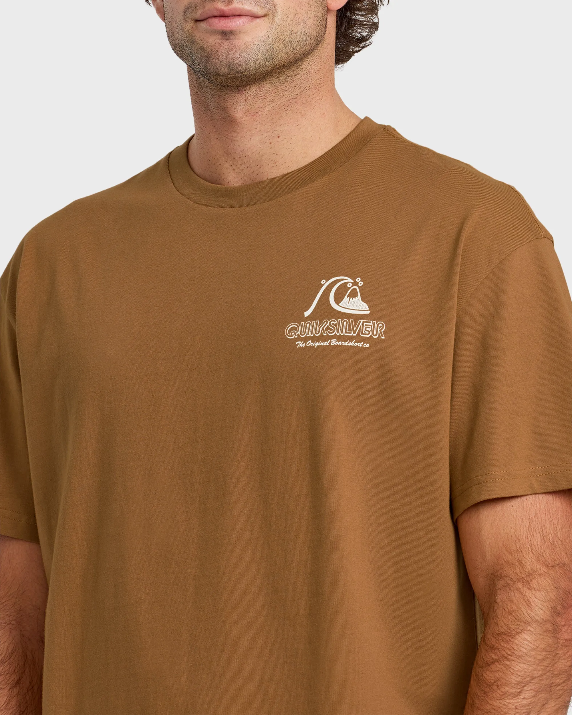 Vintage Bubble Originals Oversized Short Sleeve Graphic T-Shirt - Tobacco sold by Quiksilver product image thumbnail 4