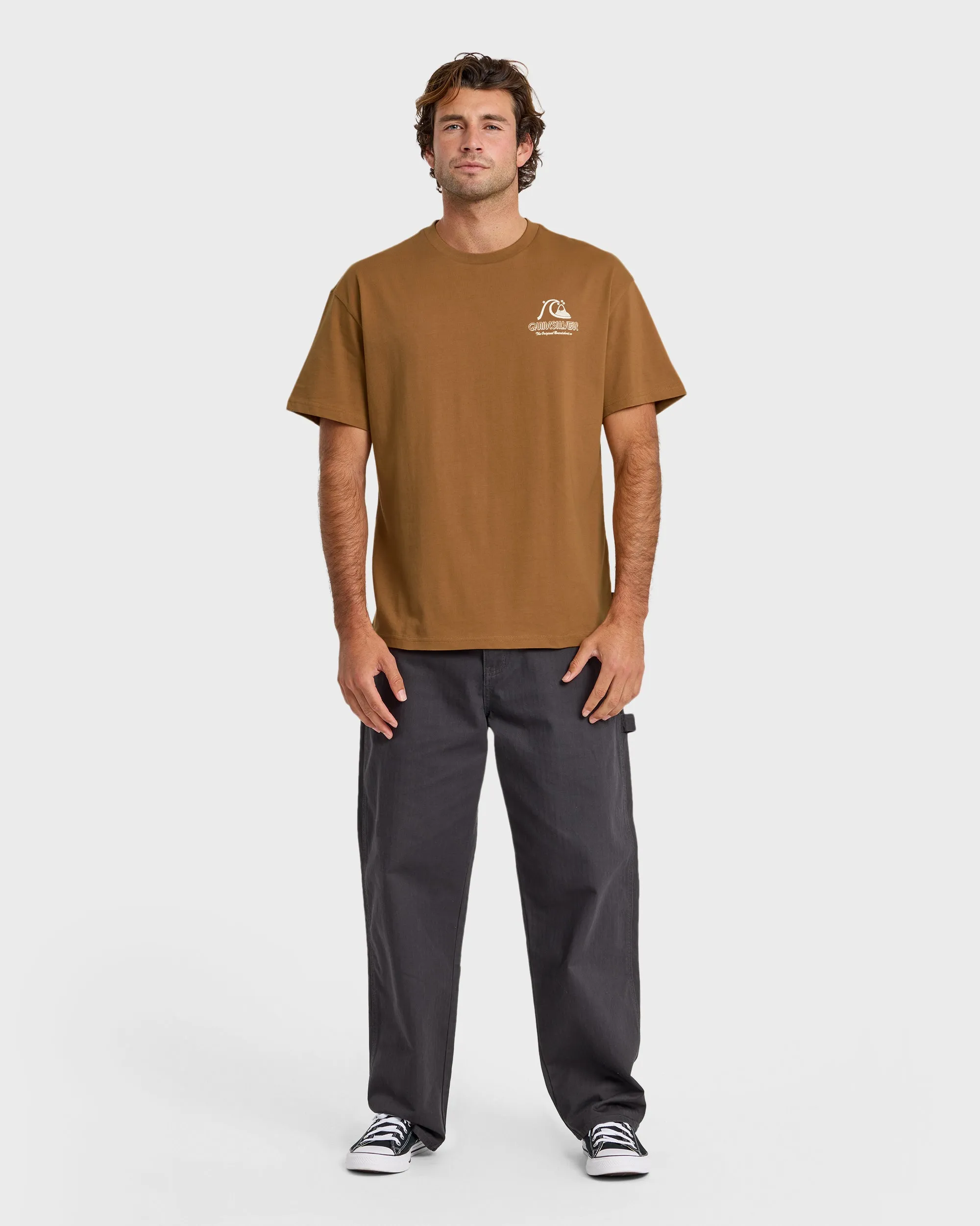 Vintage Bubble Originals Oversized Short Sleeve Graphic T-Shirt - Tobacco sold by Quiksilver product image thumbnail 2