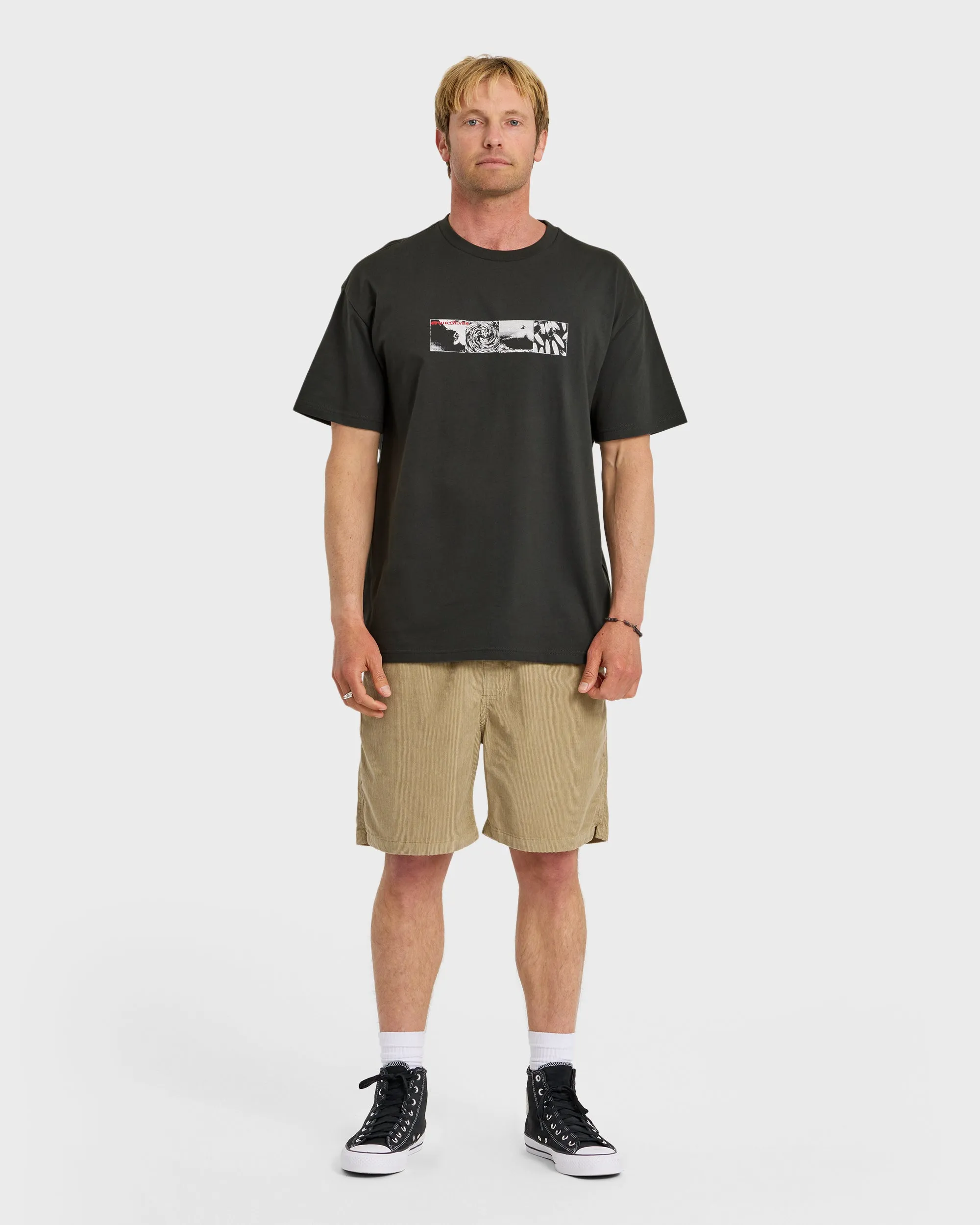 Vortex Mercury Oversized Heavyweight Short Sleeve T-Shirt - Phantom sold by Quiksilver product image thumbnail 4