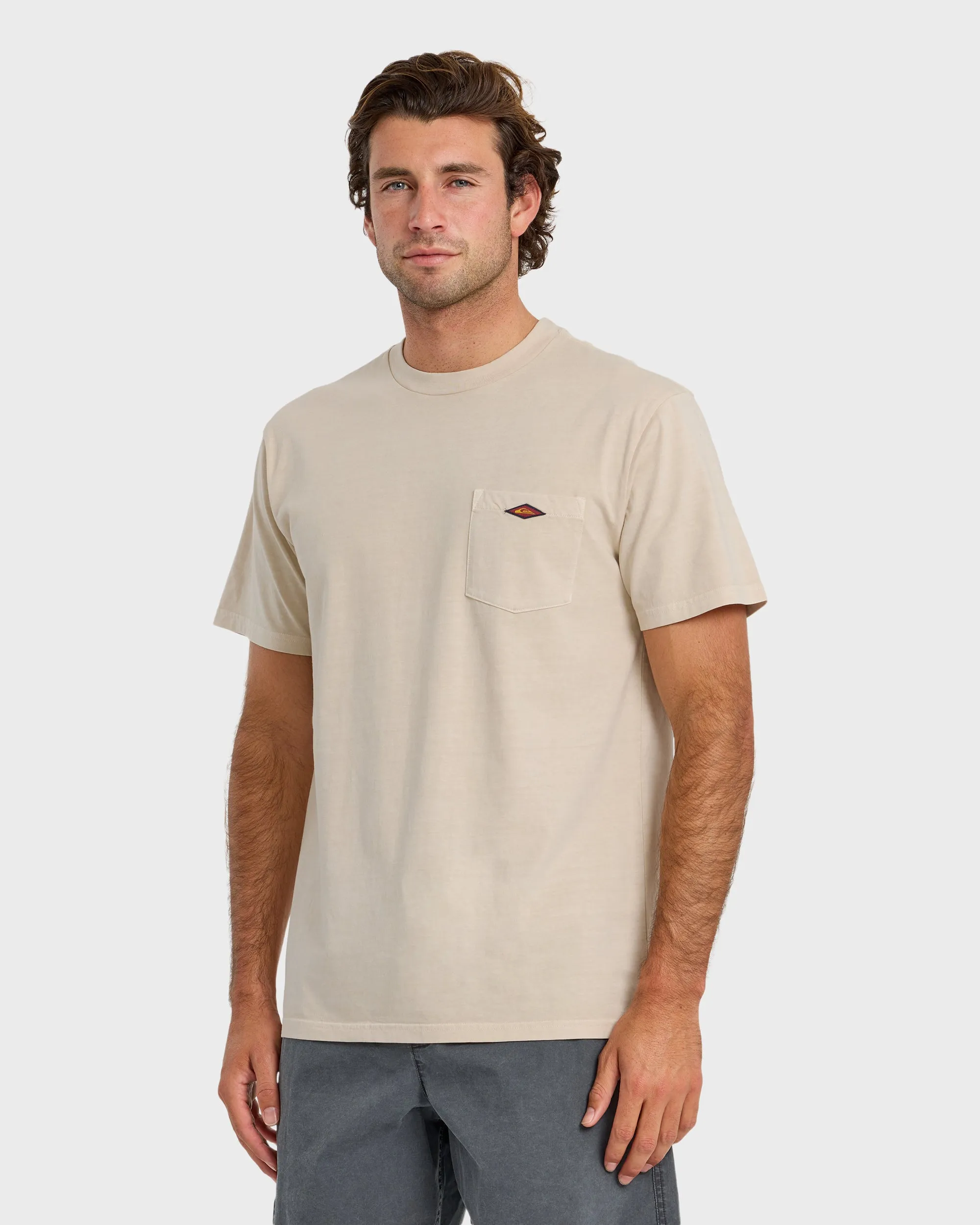 Saltwater Pigment-Dyed Short Sleeve Pocket Tee - Moonstruck sold by Quiksilver product image thumbnail 4