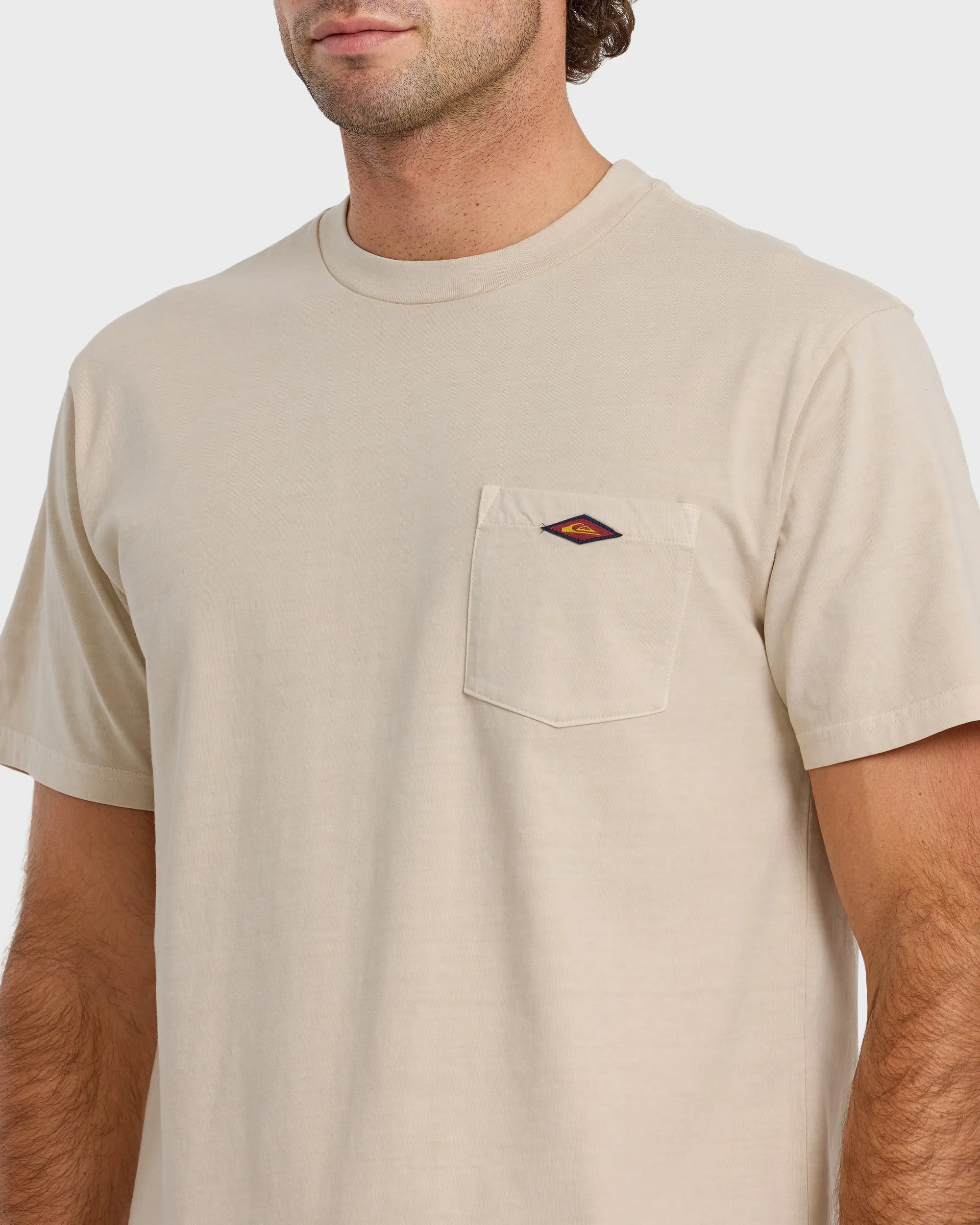 Saltwater Pigment-Dyed Short Sleeve Pocket Tee - Moonstruck sold by Quiksilver product image thumbnail 5
