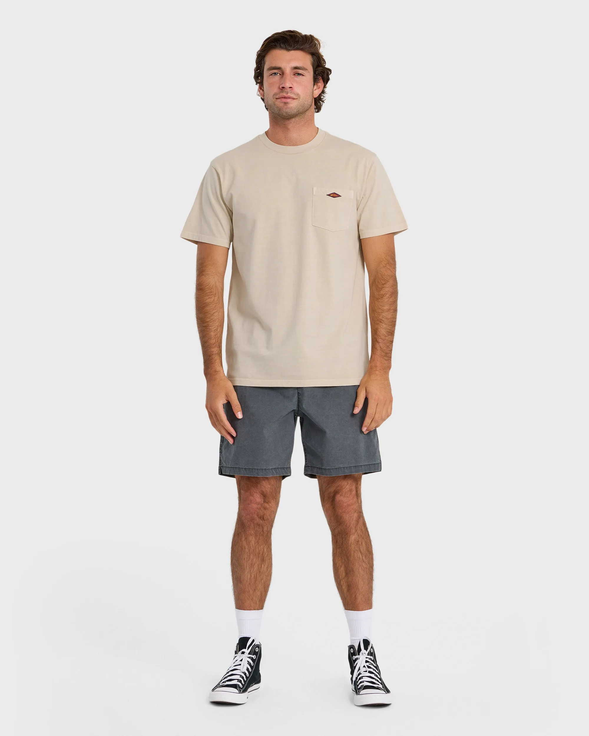 Saltwater Pigment-Dyed Short Sleeve Pocket Tee - Moonstruck sold by Quiksilver product image thumbnail 3