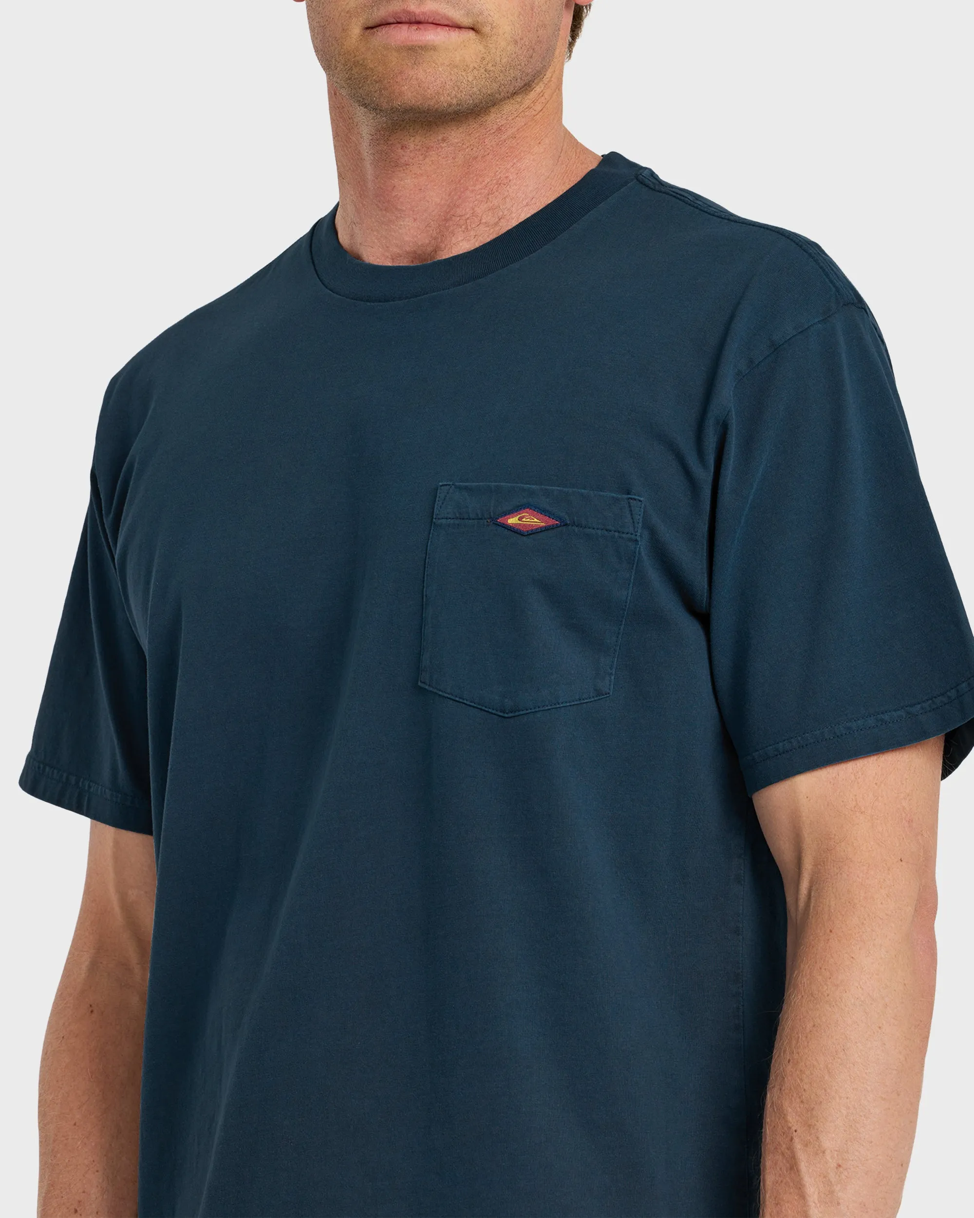 Saltwater Pigment-Dyed Short Sleeve Pocket Tee - Dark Denim sold by Quiksilver product image thumbnail 5