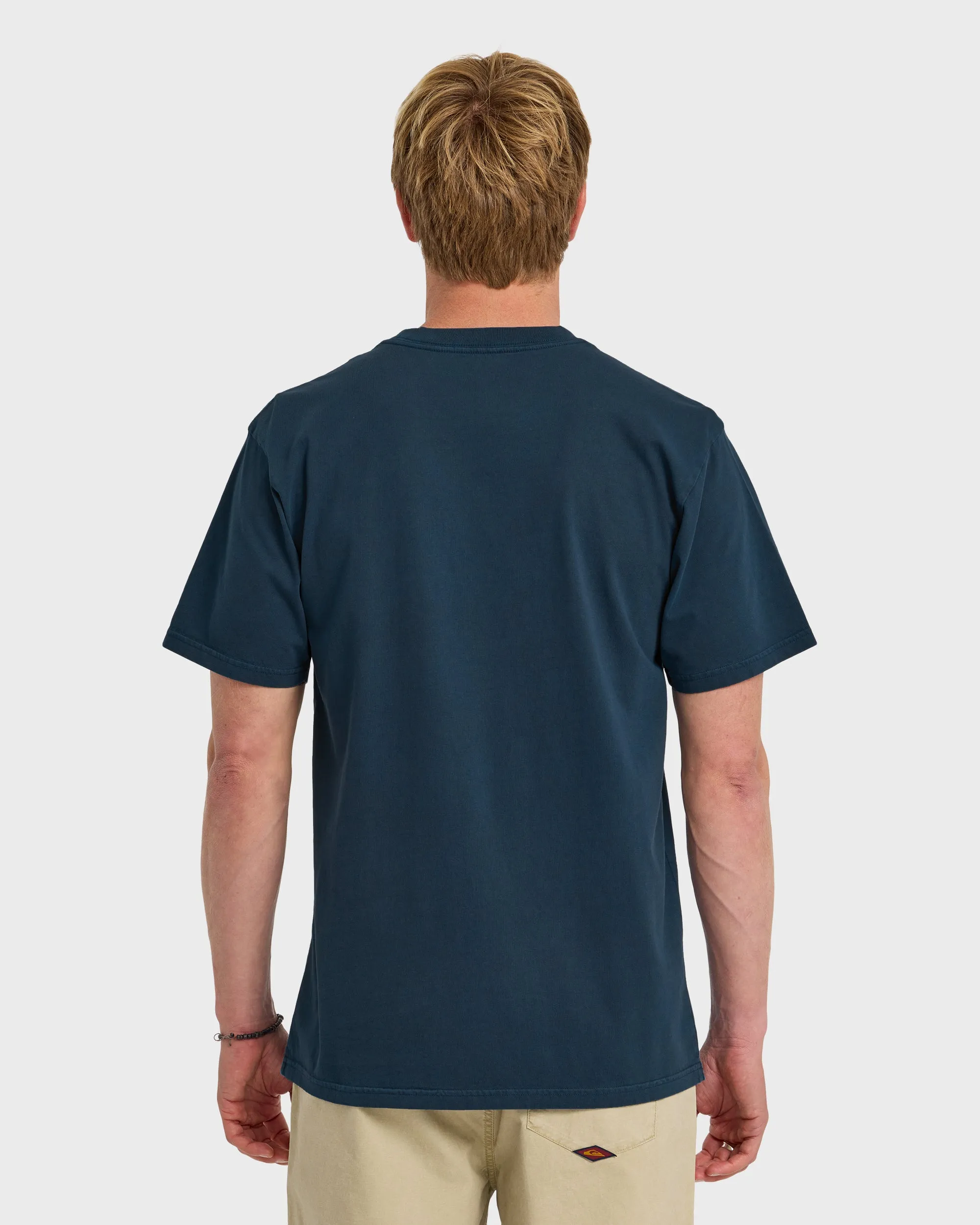 Saltwater Pigment-Dyed Short Sleeve Pocket Tee - Dark Denim sold by Quiksilver product image thumbnail 2