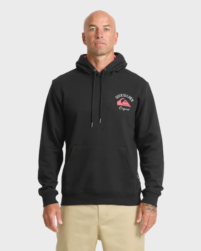 🎁 Suede Graphic Pullover Hoodie - Anthracite (100% off) made by Quiksilver