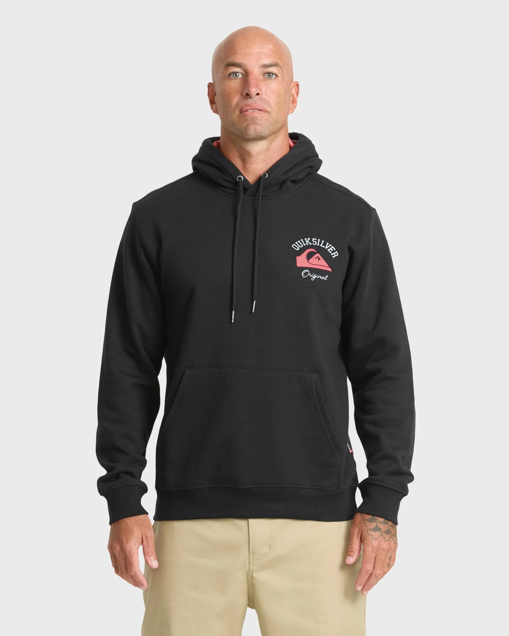 π Suede Graphic Pullover Hoodie - Anthracite (100% off) sold by Quiksilver