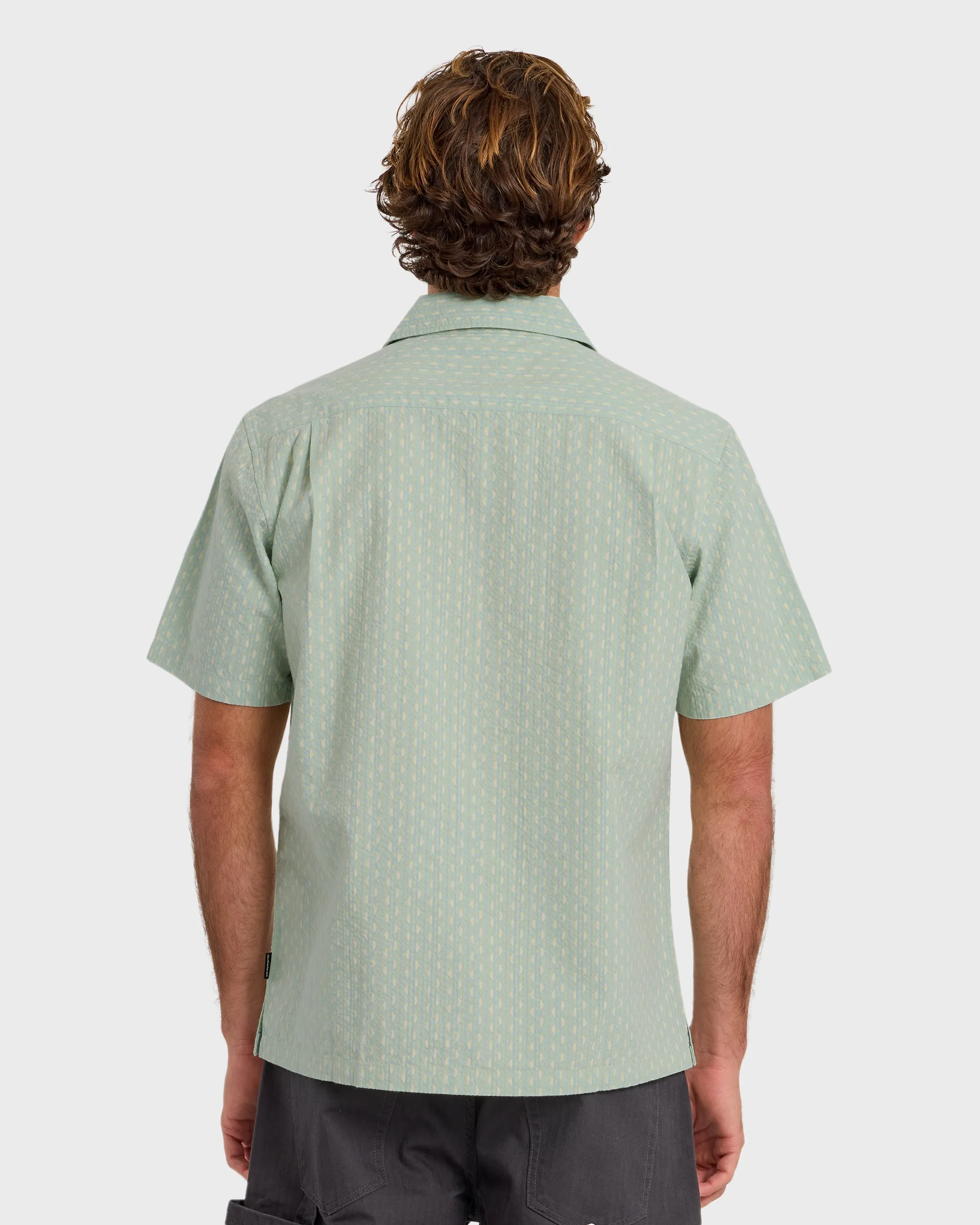 Horizons Casual Seersucker Short Sleeve Shirt - Blue Haze sold by Quiksilver product image thumbnail 2