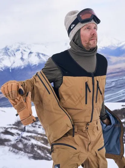Travis Rice Gore-Tex Pro Bib Snow Pants - Bone Brown sold by Quiksilver