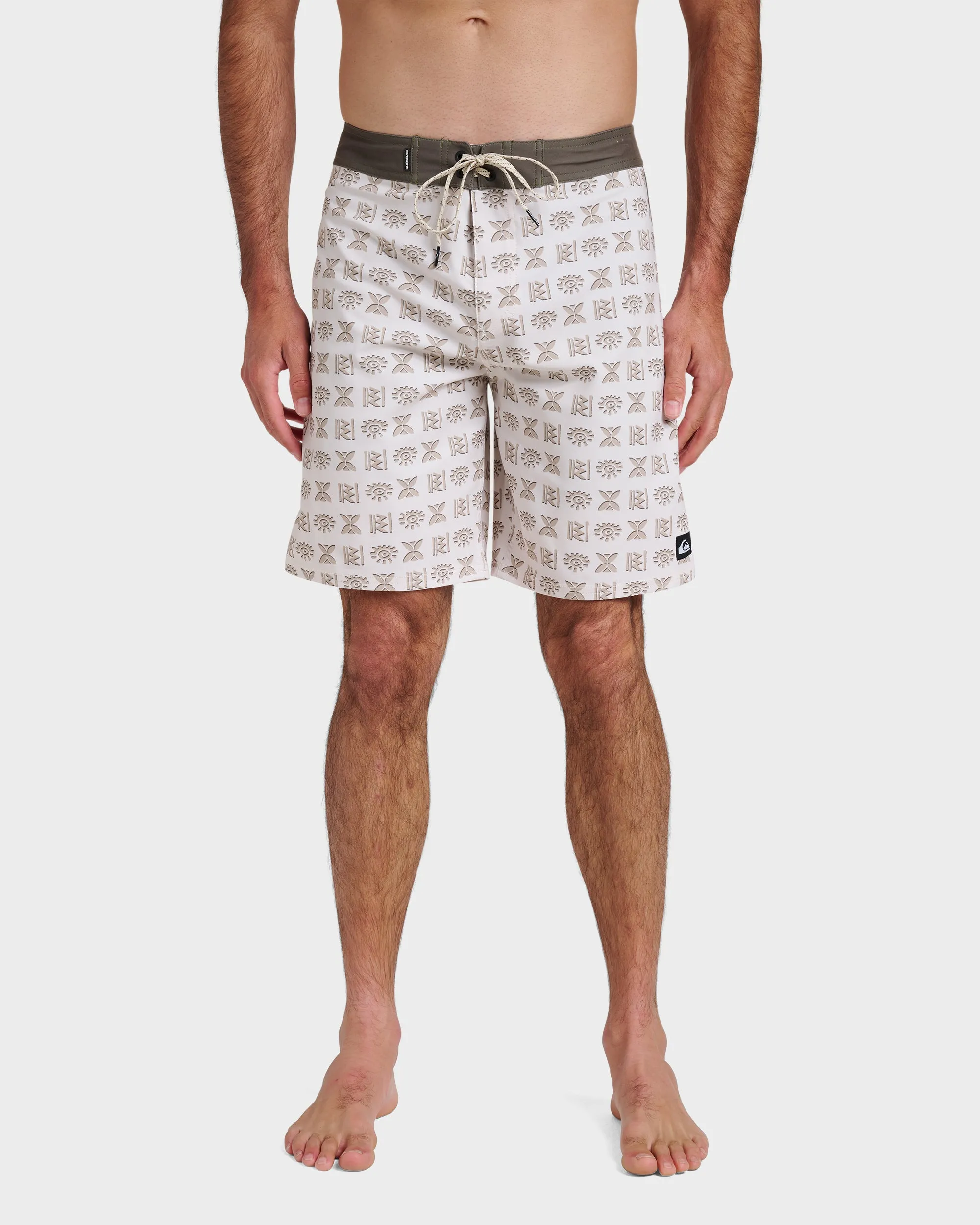 Surfsilk Etched 19" Boardshorts - Silver Birch sold by Quiksilver