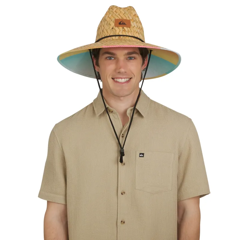 Pierside Straw Lifeguard Hat - Papaya sold by Quiksilver