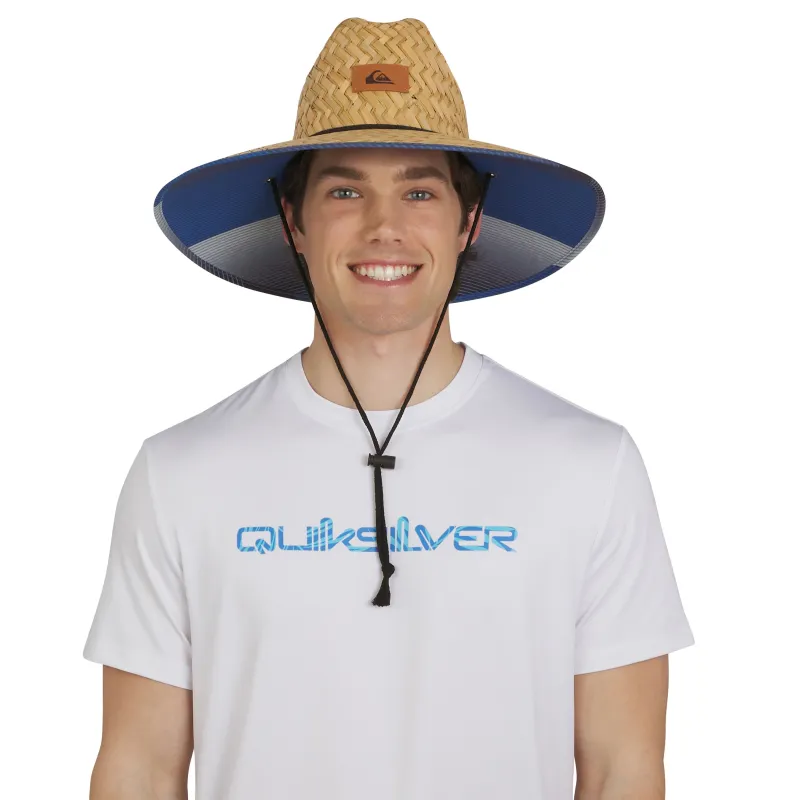 Pierside Straw Lifeguard Hat - Monaco Blue sold by Quiksilver