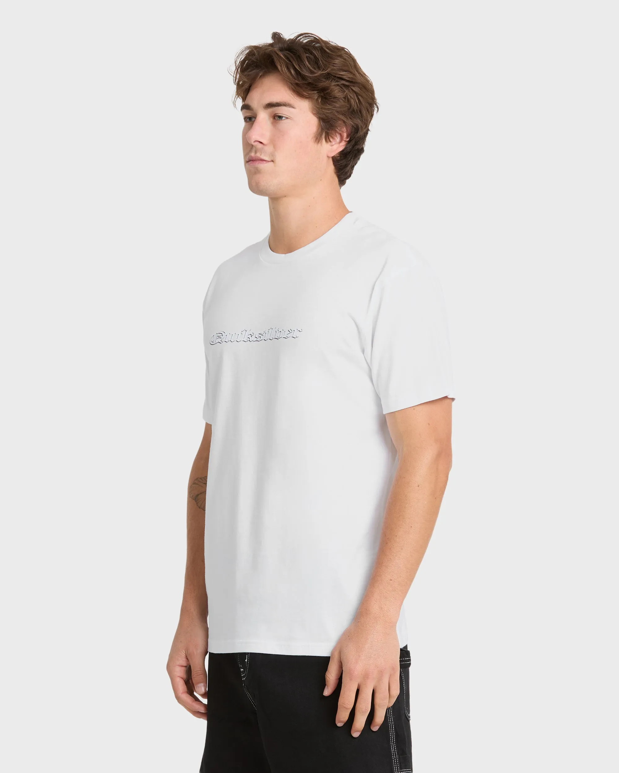 Chrome English Short Sleeve Knit T-Shirt - White sold by Quiksilver product image thumbnail 3