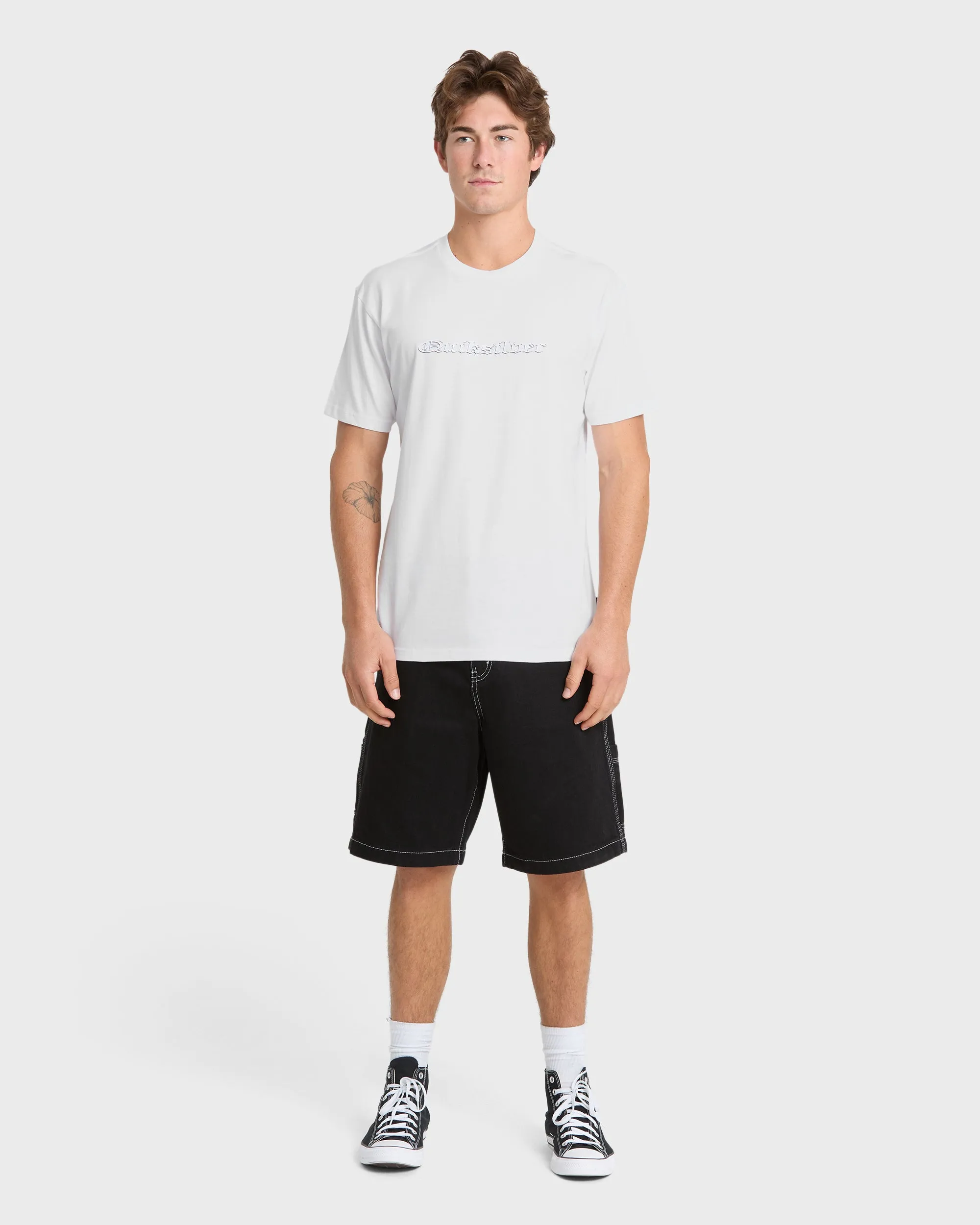 Chrome English Short Sleeve Knit T-Shirt - White sold by Quiksilver product image thumbnail 4