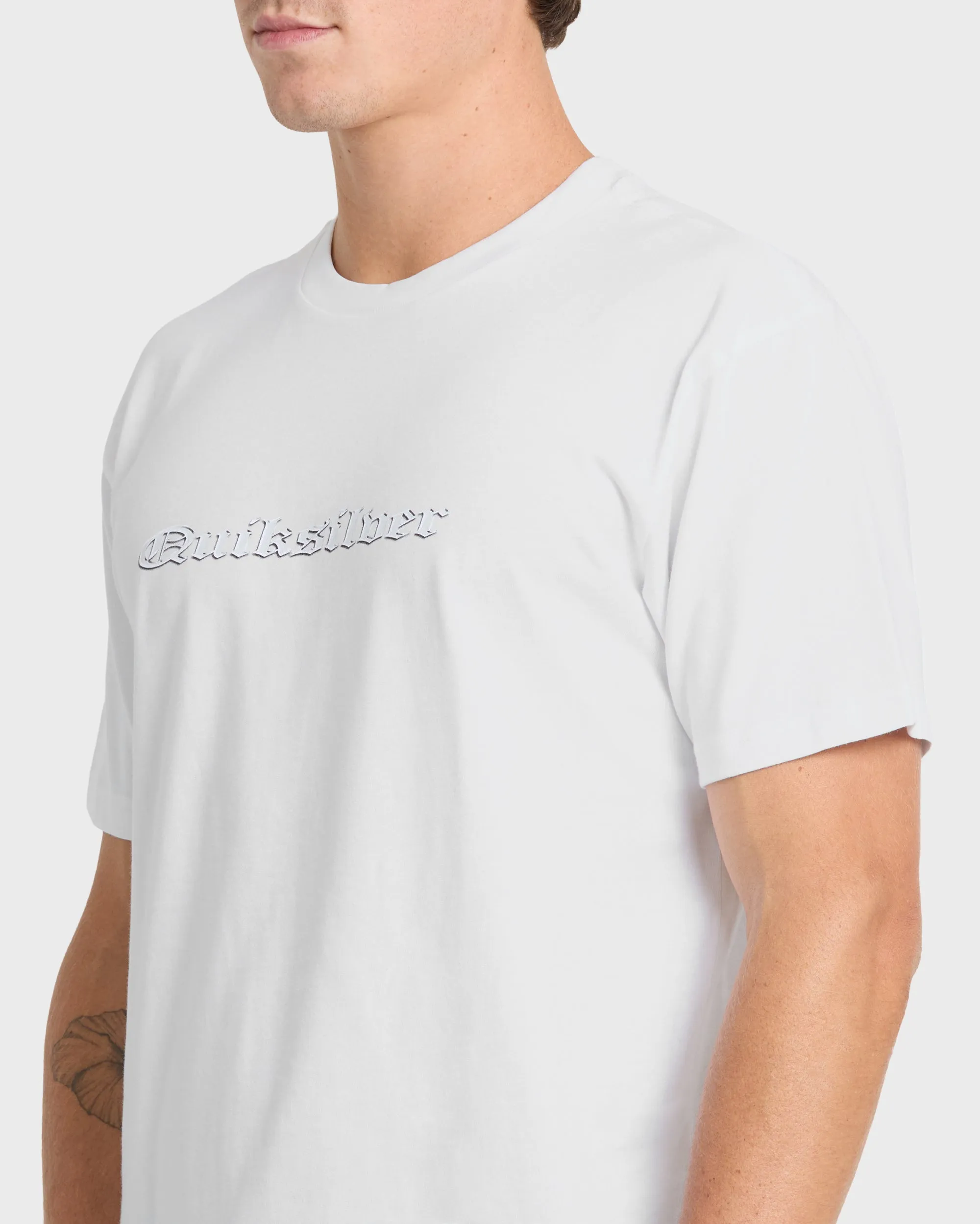 Chrome English Short Sleeve Knit T-Shirt - White sold by Quiksilver product image thumbnail 5
