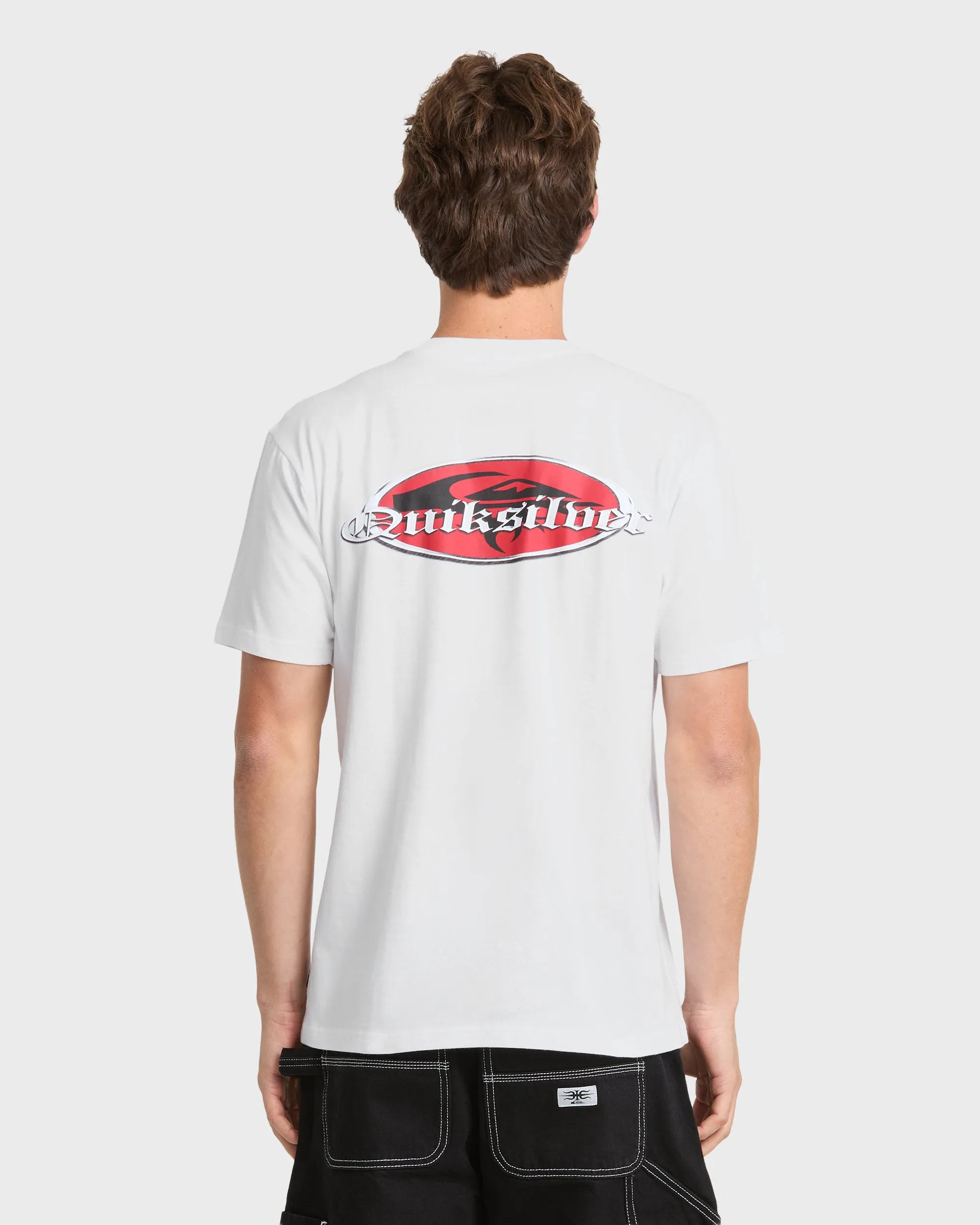 Chrome English Short Sleeve Knit T-Shirt - White sold by Quiksilver product image thumbnail 2