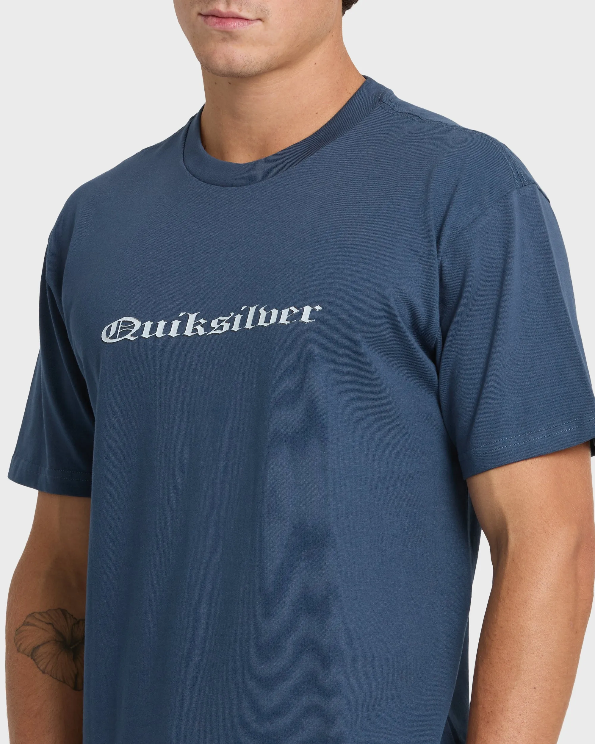 Chrome English Short Sleeve Knit T-Shirt - Dark Denim sold by Quiksilver product image thumbnail 5