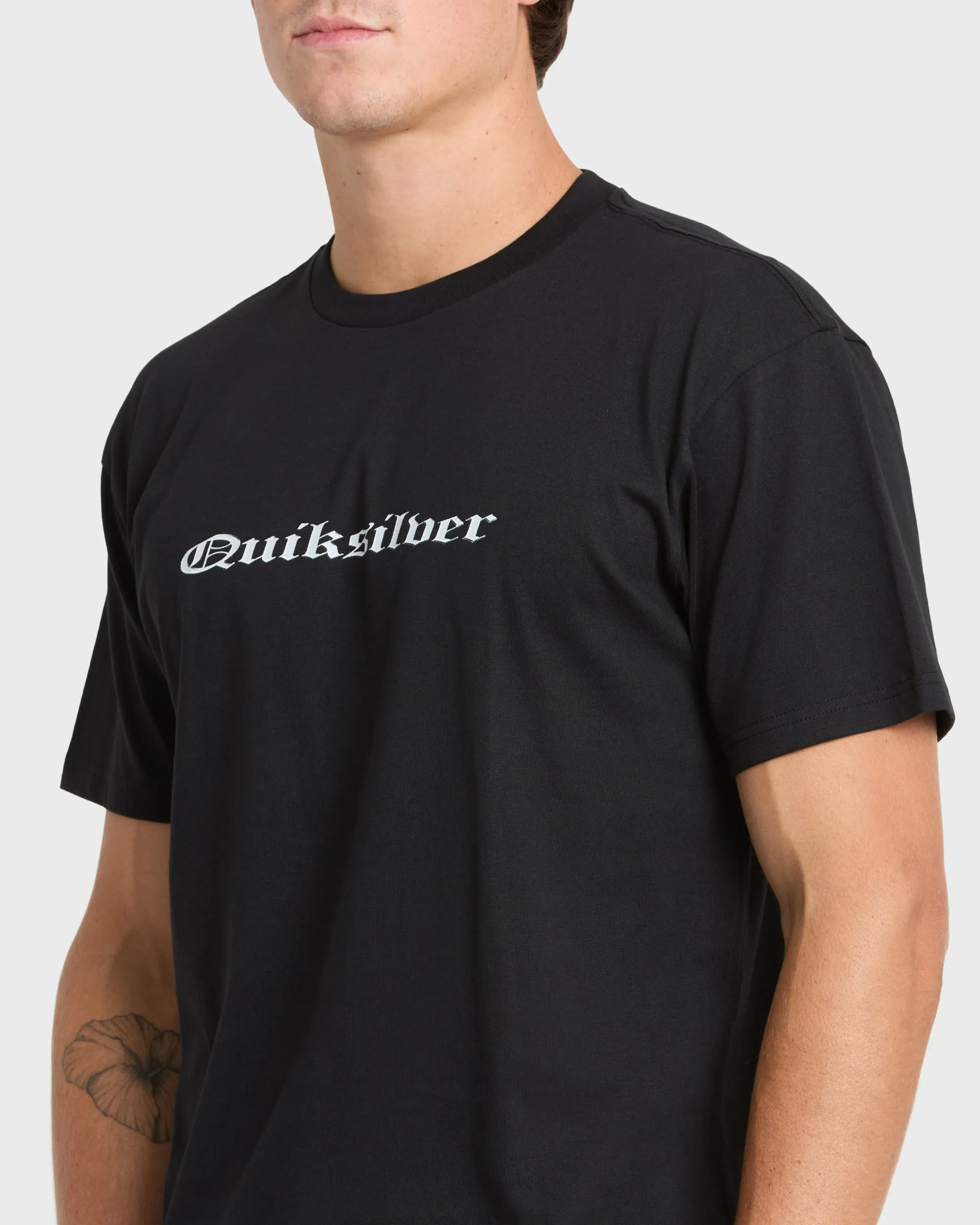 Chrome English Short Sleeve Knit T-Shirt - Black sold by Quiksilver product image thumbnail 5