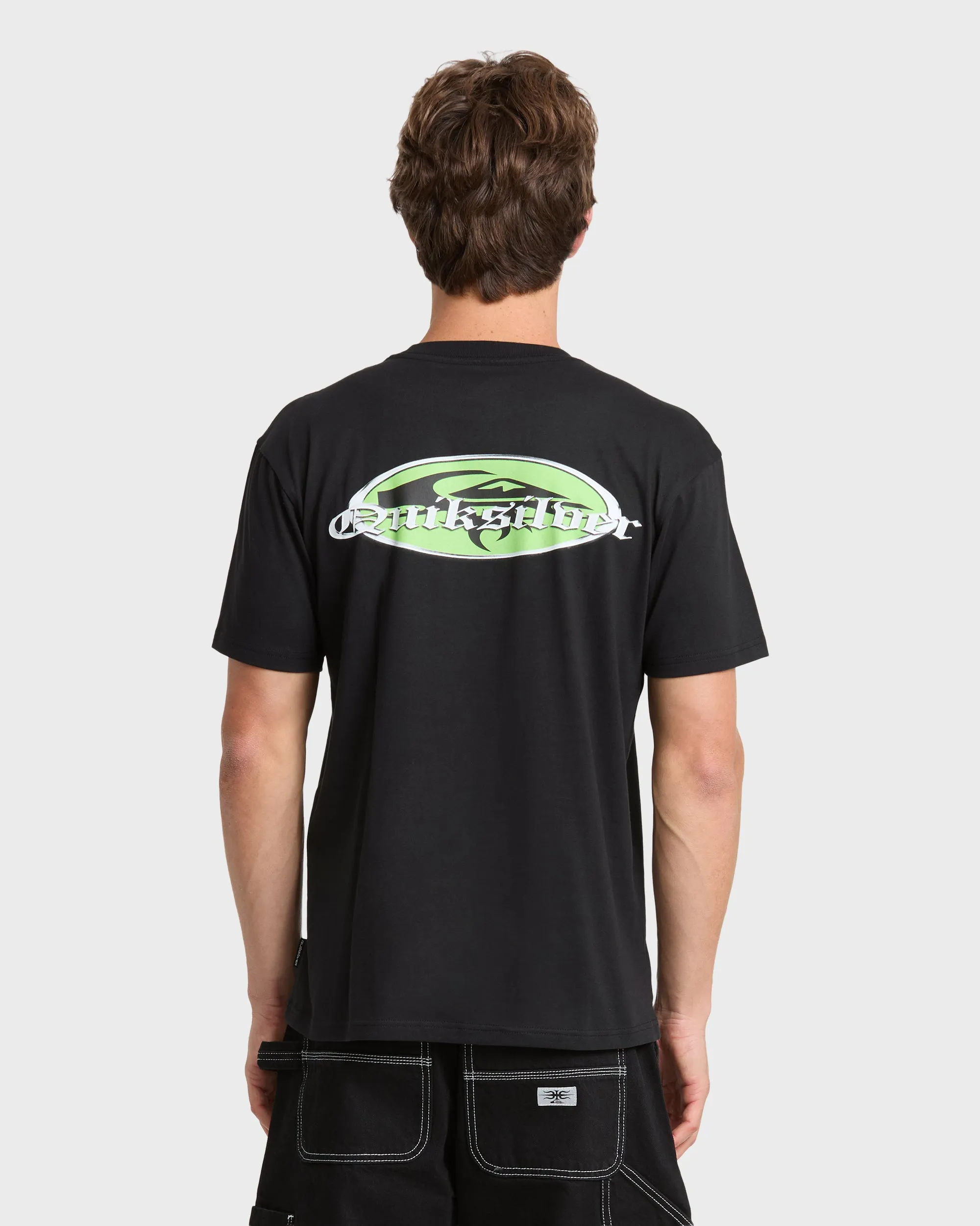 Chrome English Short Sleeve Knit T-Shirt - Black sold by Quiksilver product image thumbnail 2